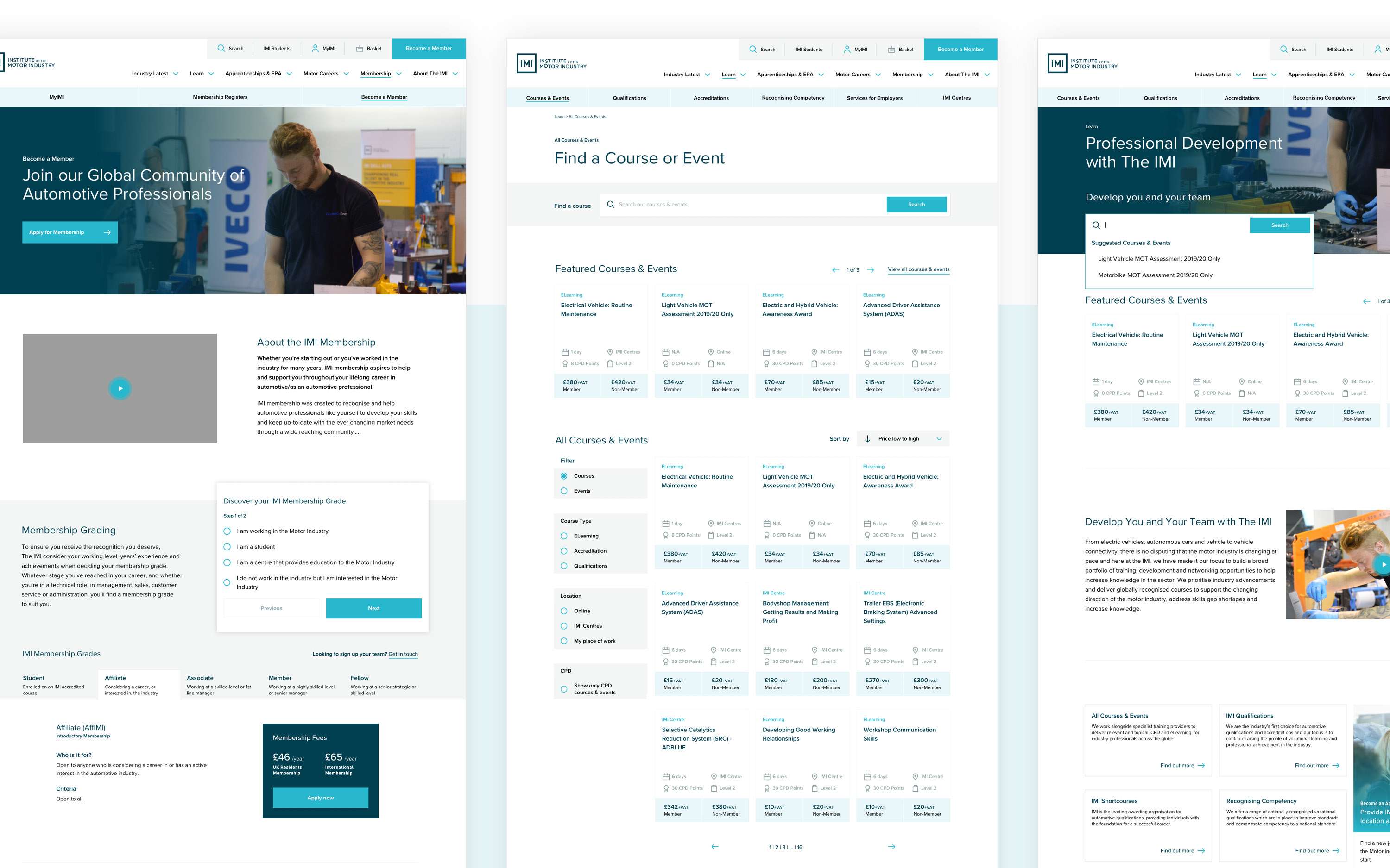 New website based on members needs for The IMI by Jason Hancock