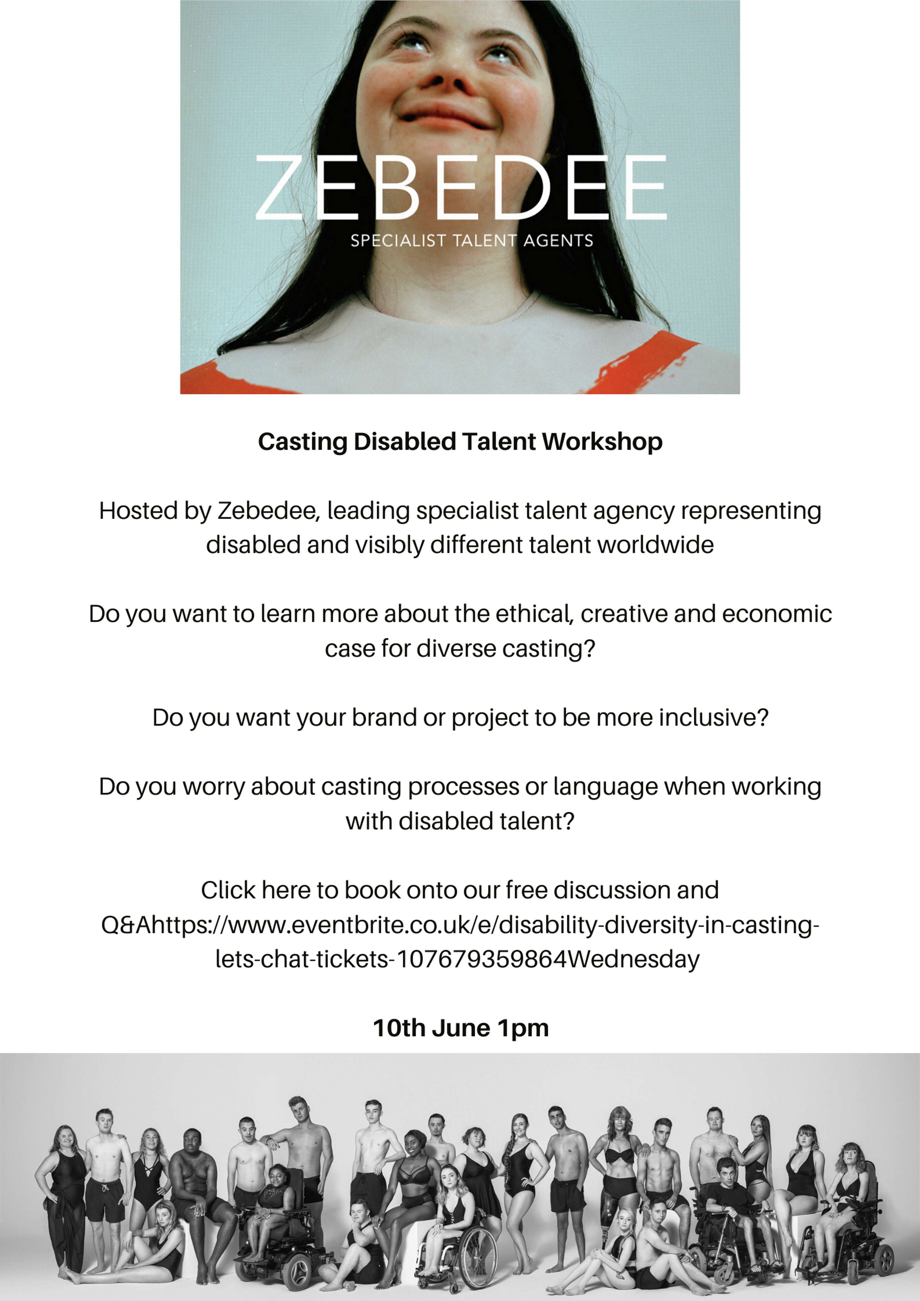 Casting Disabled Talent Zoom Session by Zoe Proctor