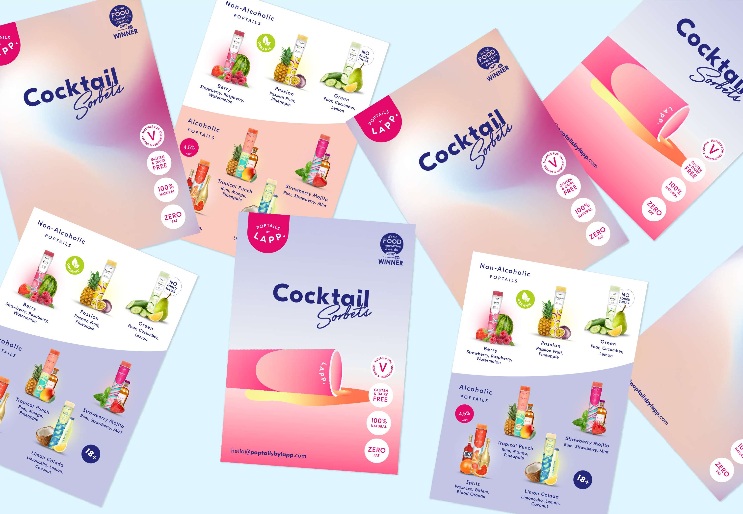Poptails by LAPP | Cocktail Sorbets by Jo Crossley