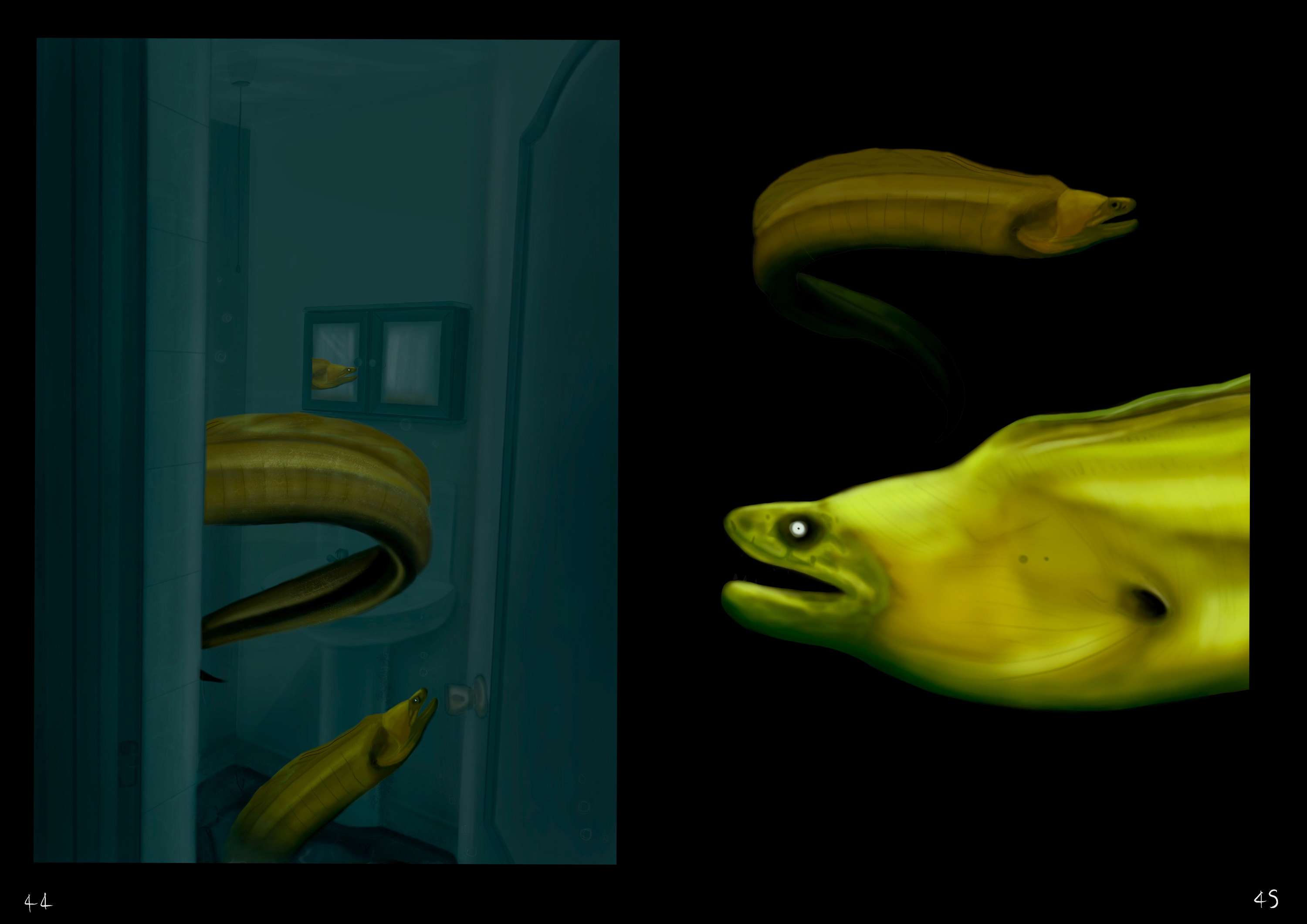 Concept art for a 2D Animation by Evelynne Stamp