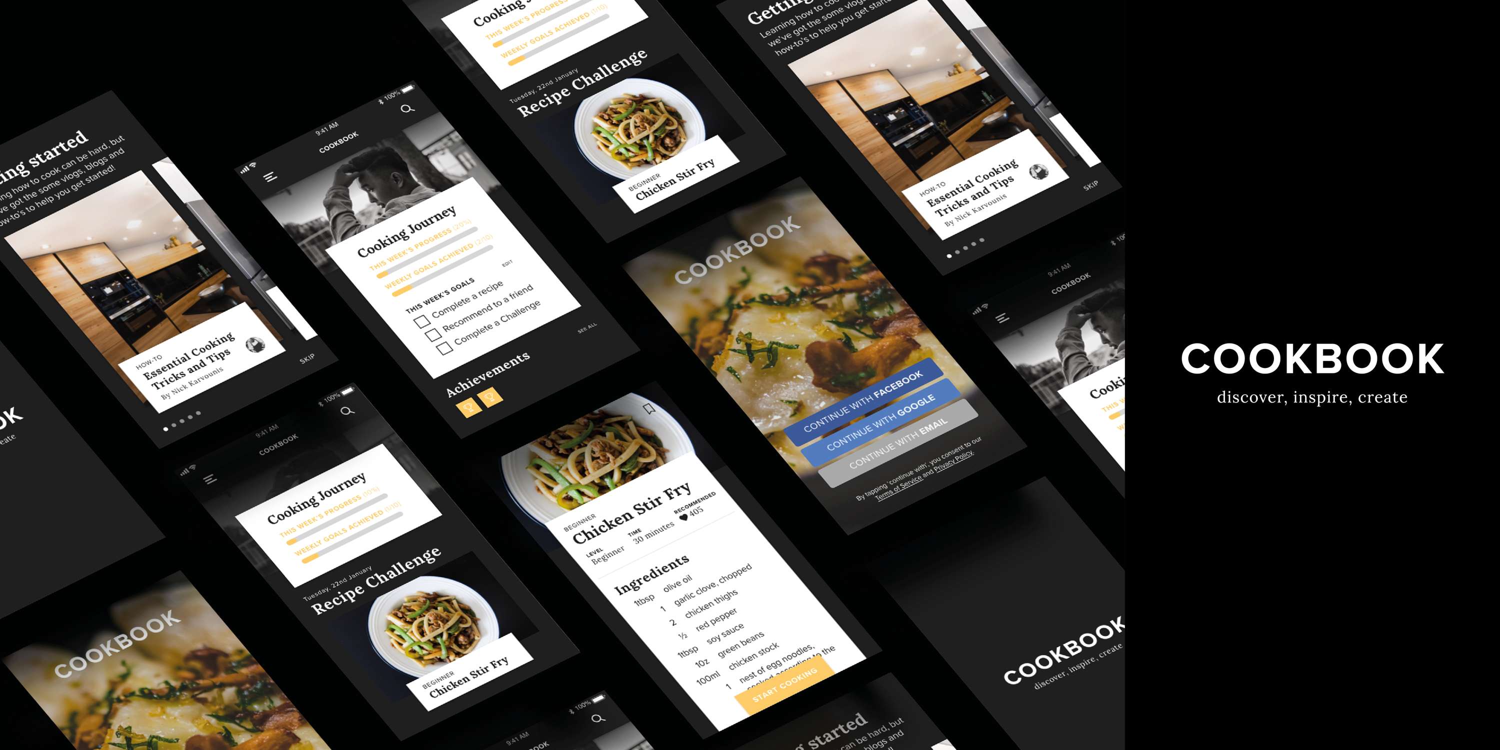 COOKBOOK: Home Cooking App by Angie Bacallan