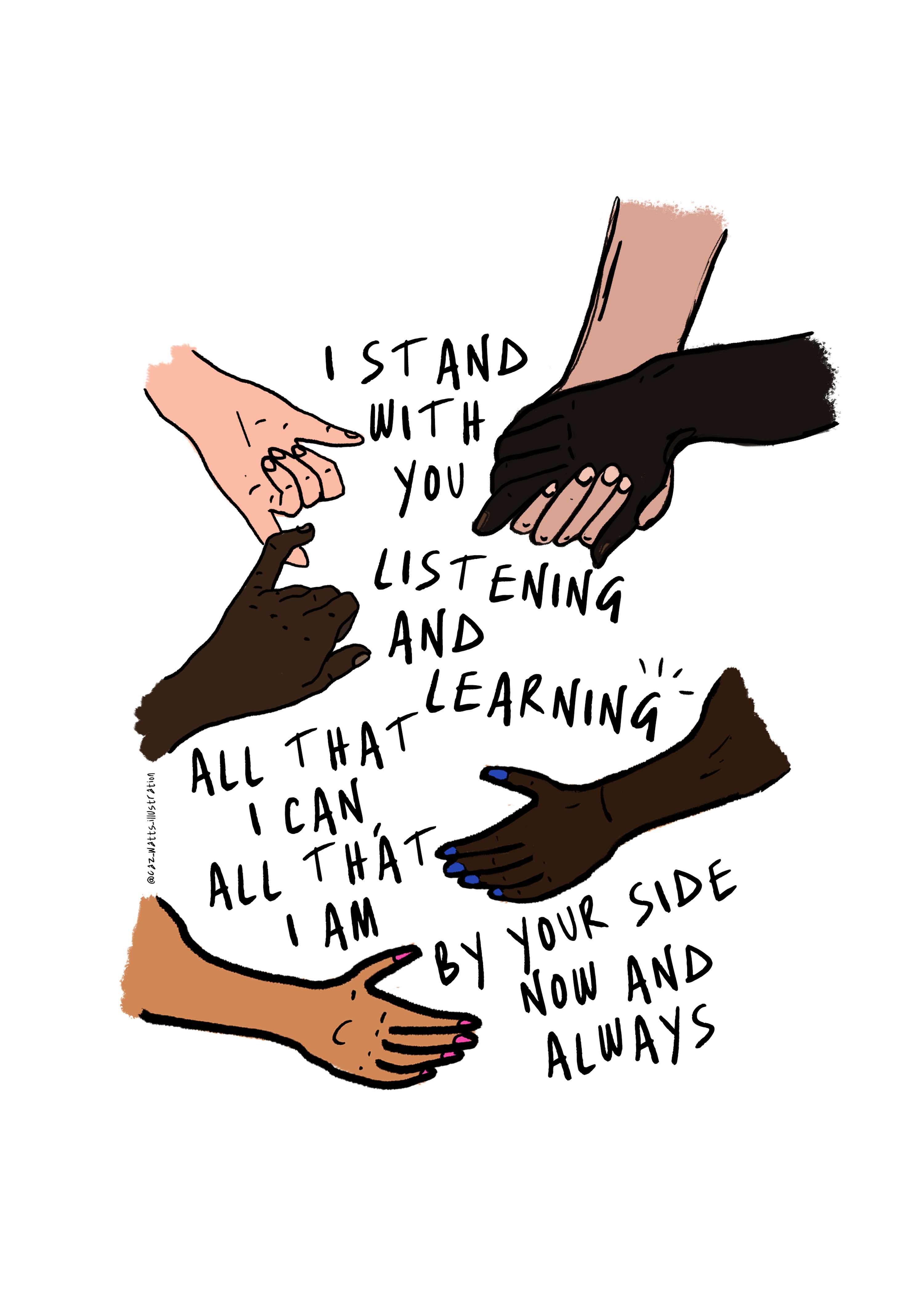 I STAND WITH YOU by Caz Watts