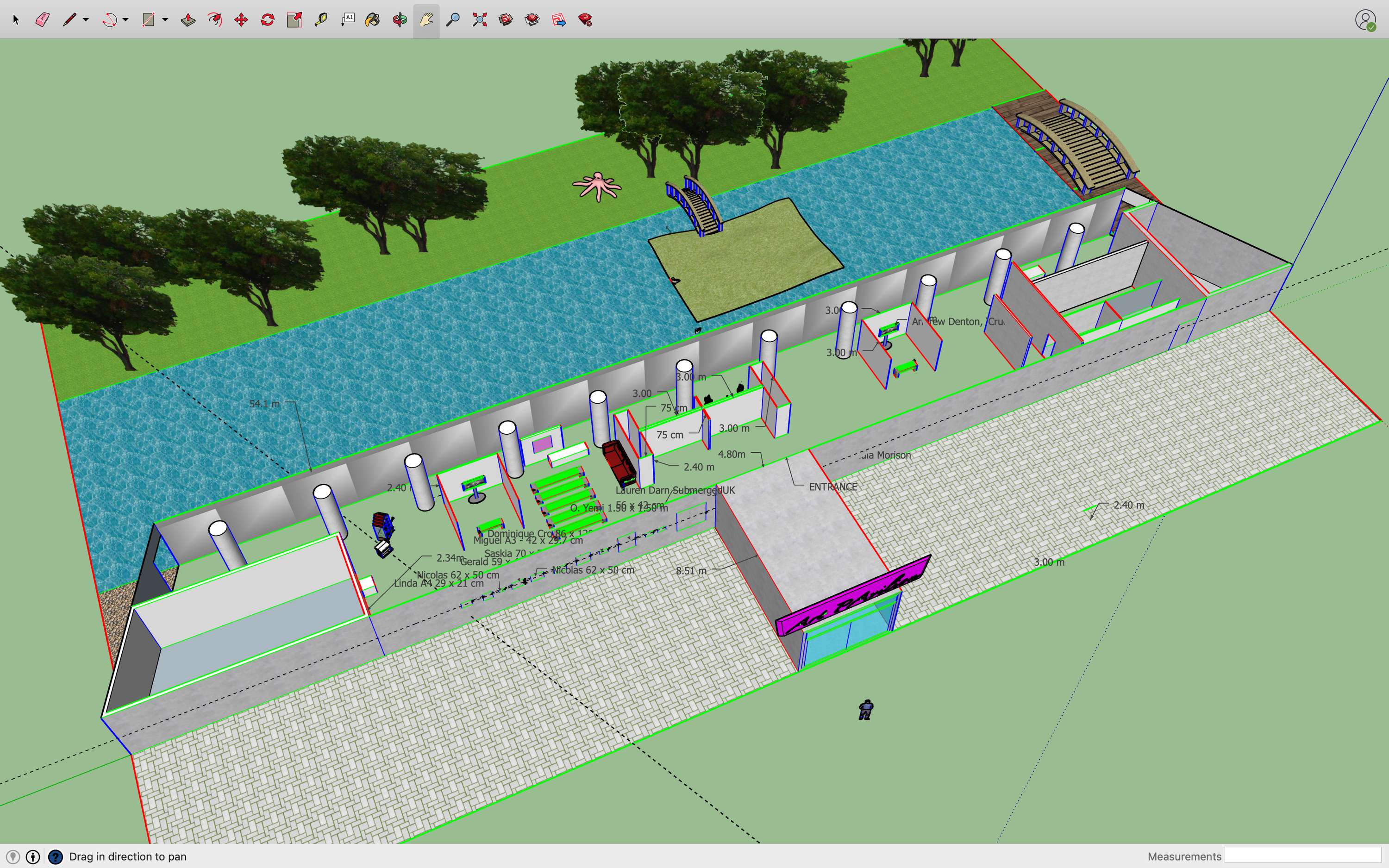 Sketchup Exhibition Design/Curation by Roshanak (Roshi) Khakban