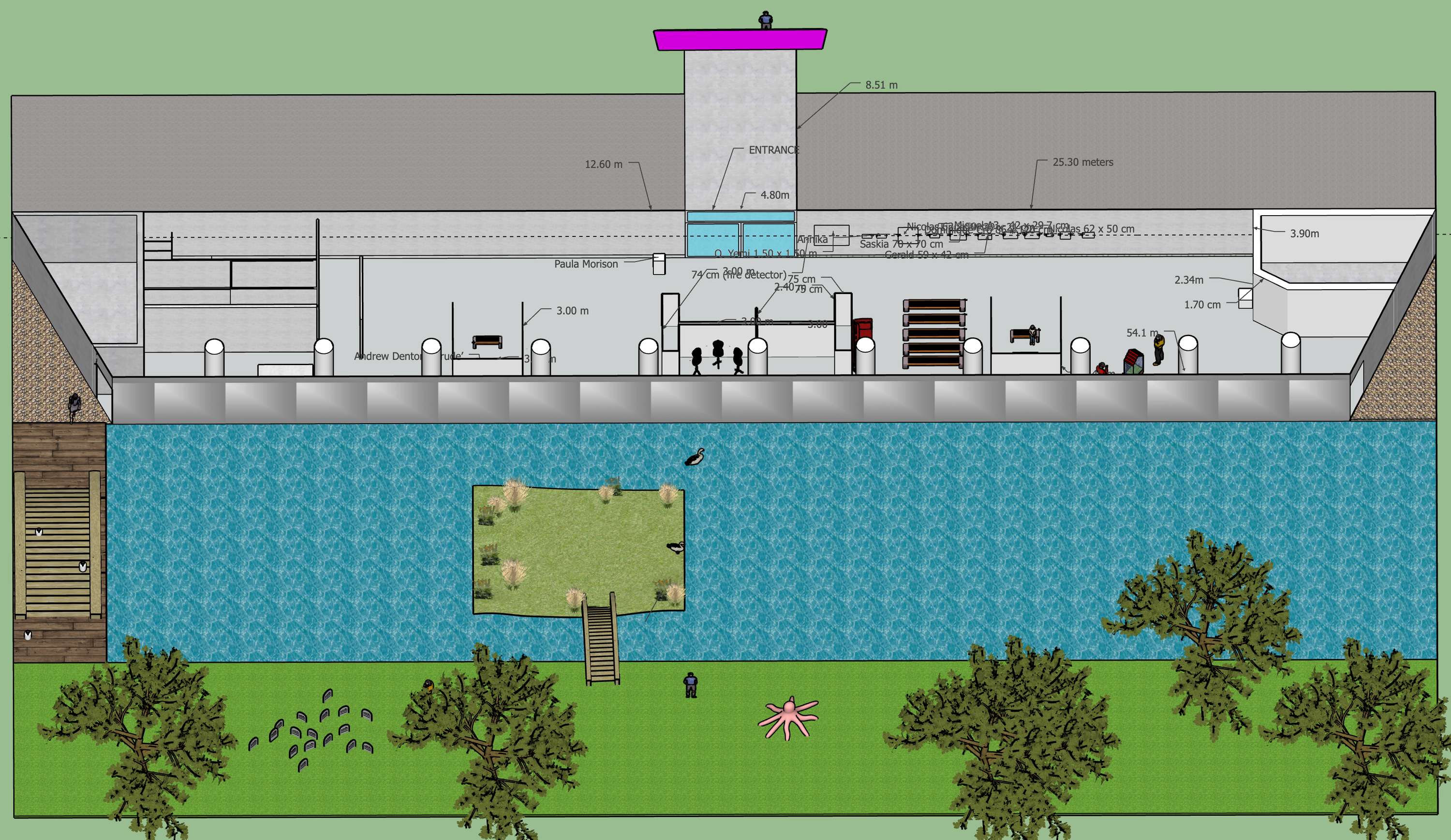 Sketchup Exhibition Design/Curation by Roshanak (Roshi) Khakban
