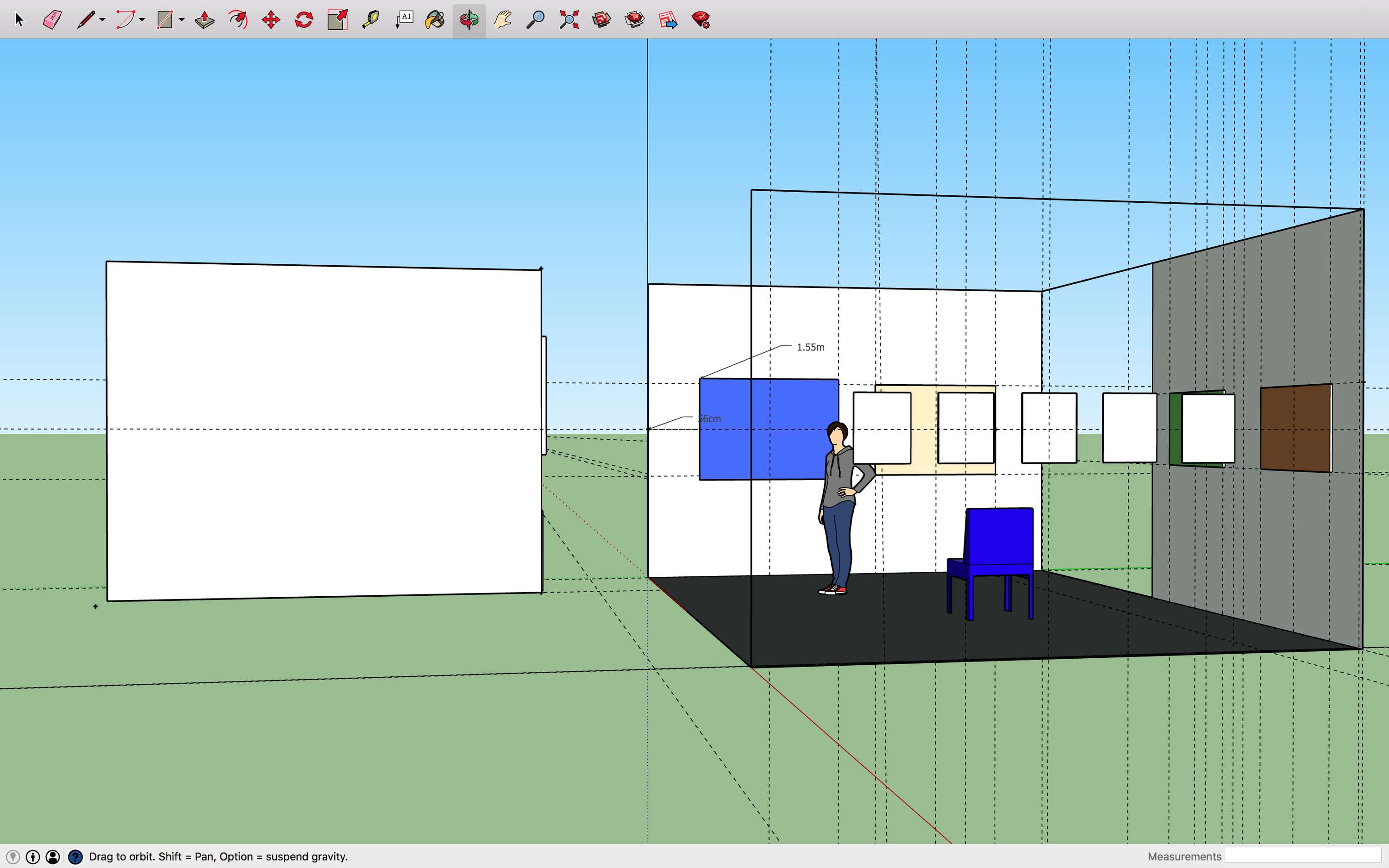Sketchup Exhibition Design/Curation by Roshanak (Roshi) Khakban