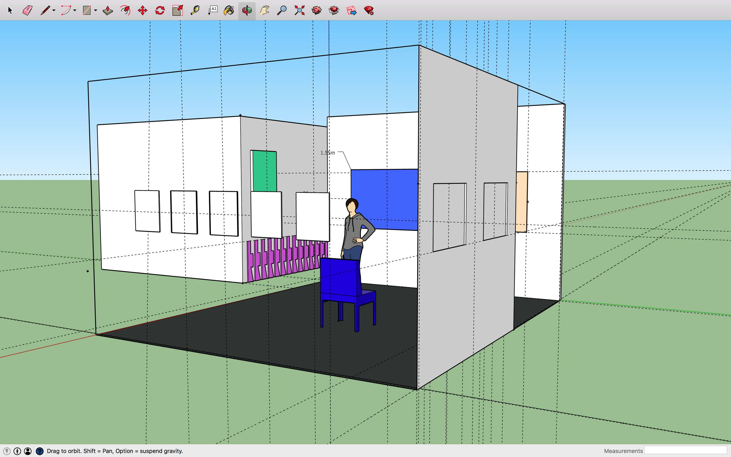 Sketchup Exhibition Design/Curation by Roshanak (Roshi) Khakban