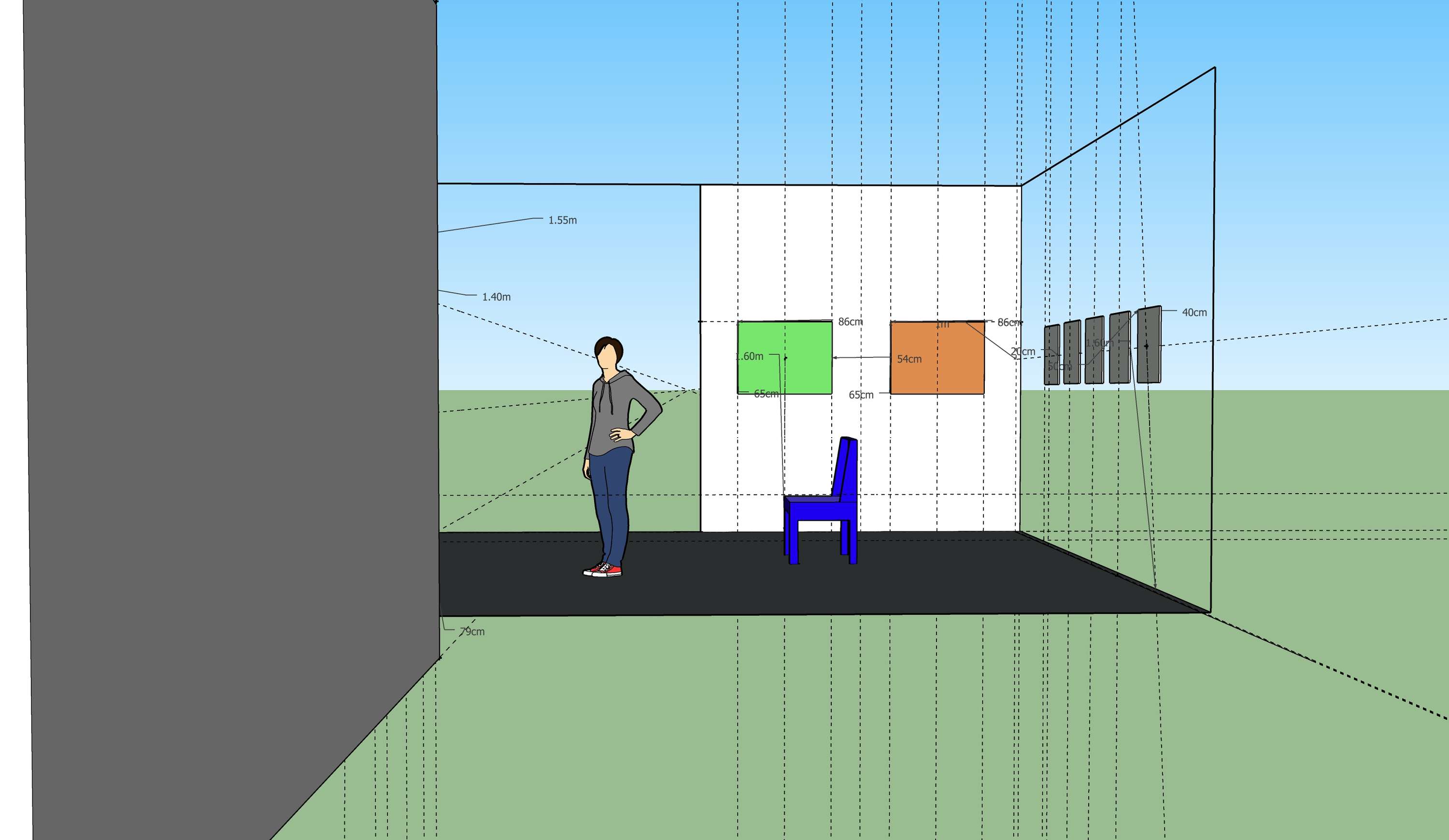 Sketchup Exhibition Design/Curation by Roshanak (Roshi) Khakban