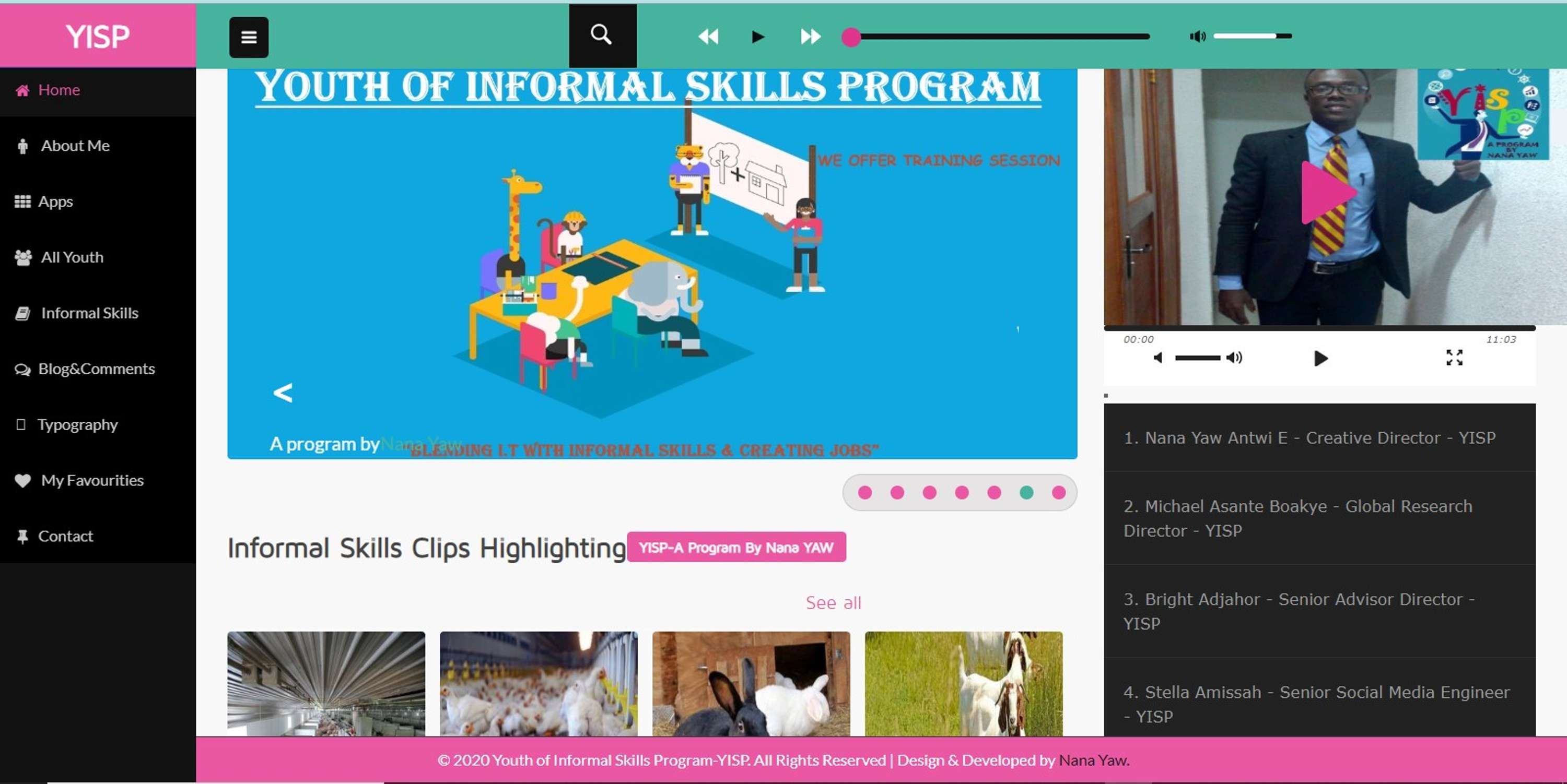 Youth Of Informal Skills Program - YISP by ENOCK NANA YAW ANTWI