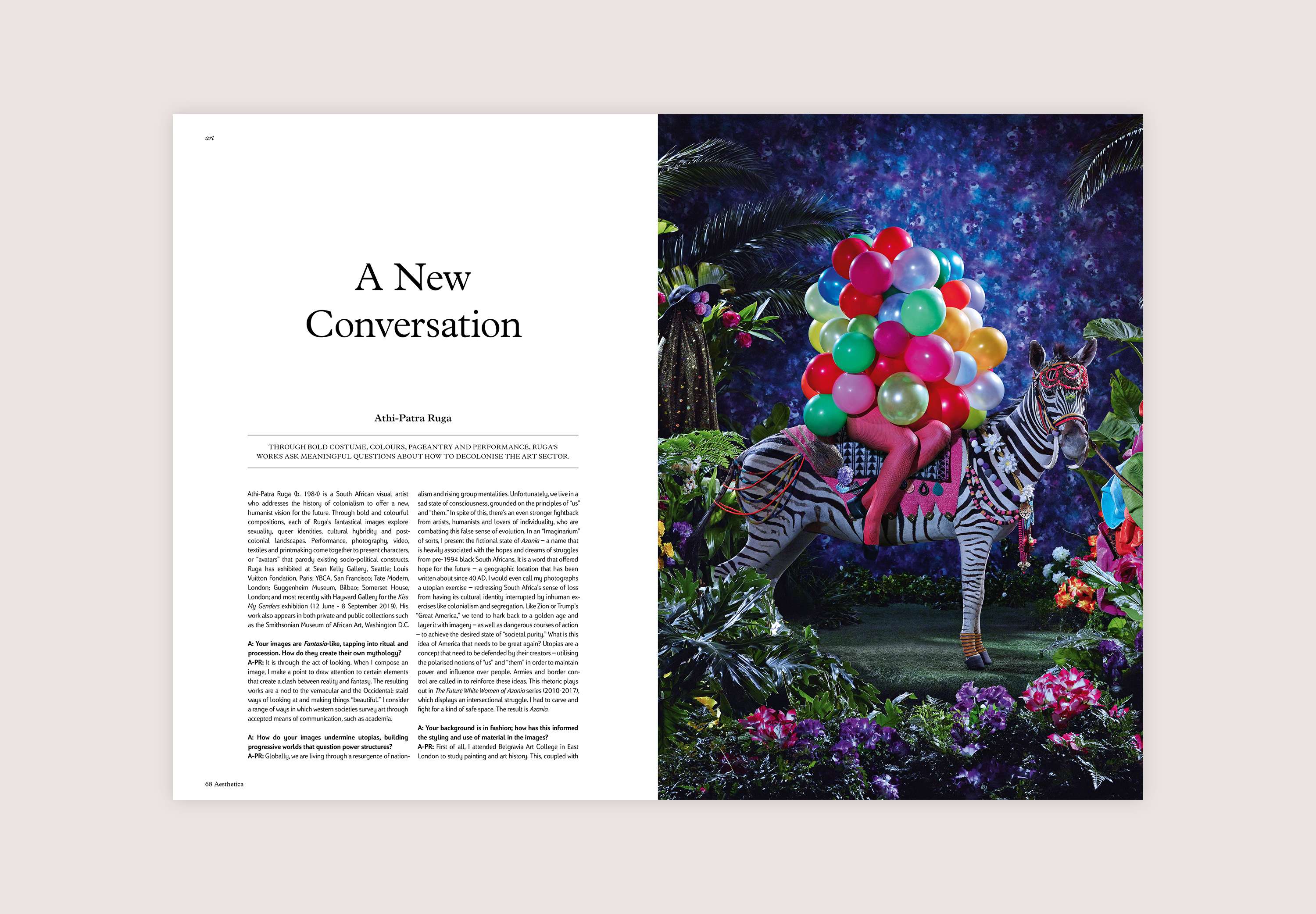 A New Conversation: Interview with Athi-Patra Ruga by Aesthetica Magazine