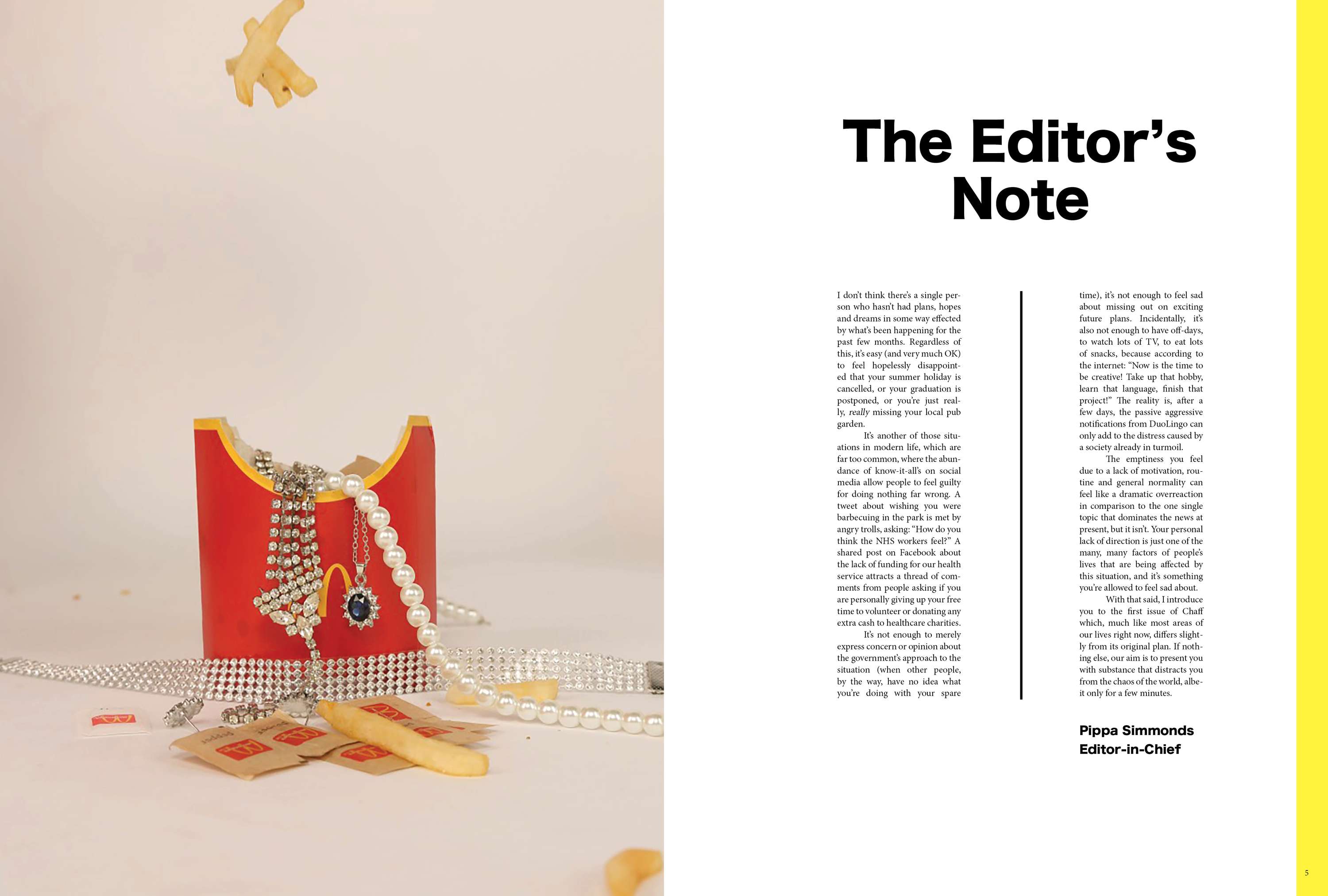 Chaff: Issue 1 by Pippa Simmonds