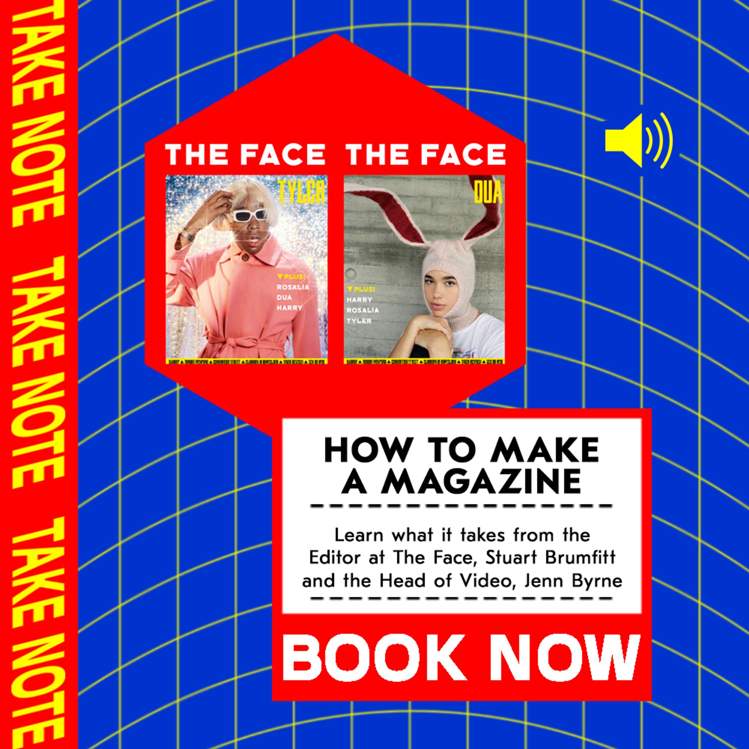Creative for Take Note event series by Rory Newton Dunn
