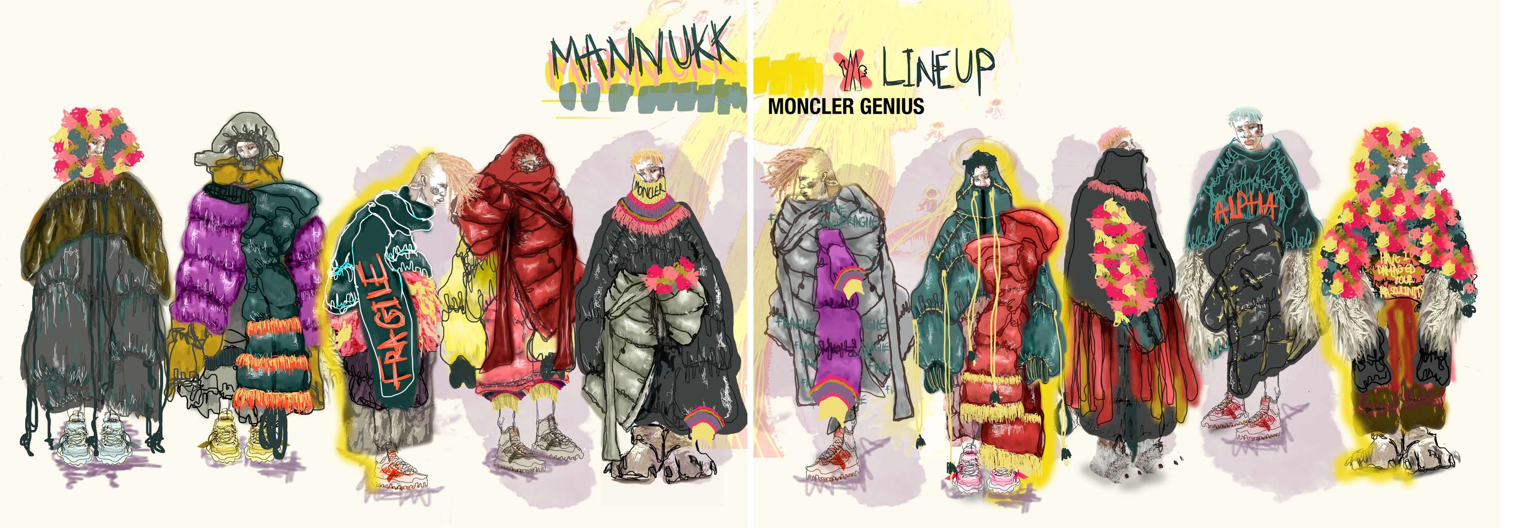 MANNUKK X MONCLER GENIUS COLLABORATION PROJECT by Sarah Leatherland