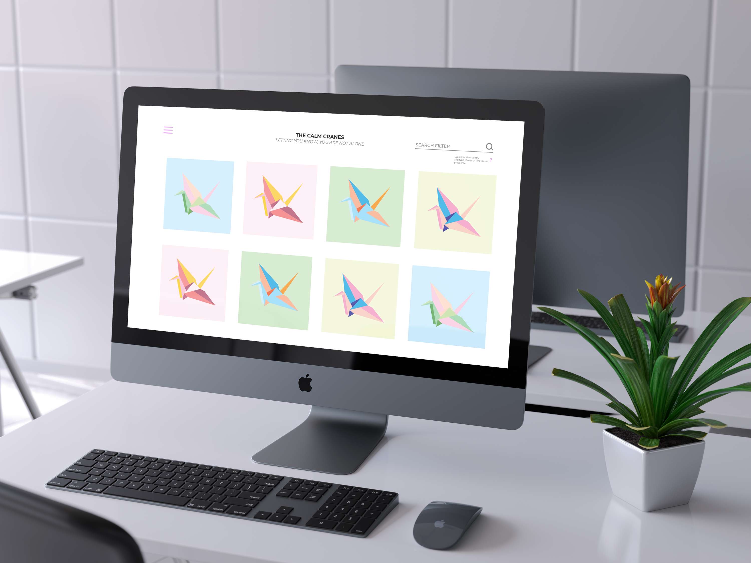 CONCEPT: The Calm Cranes Website by Michelle Woods