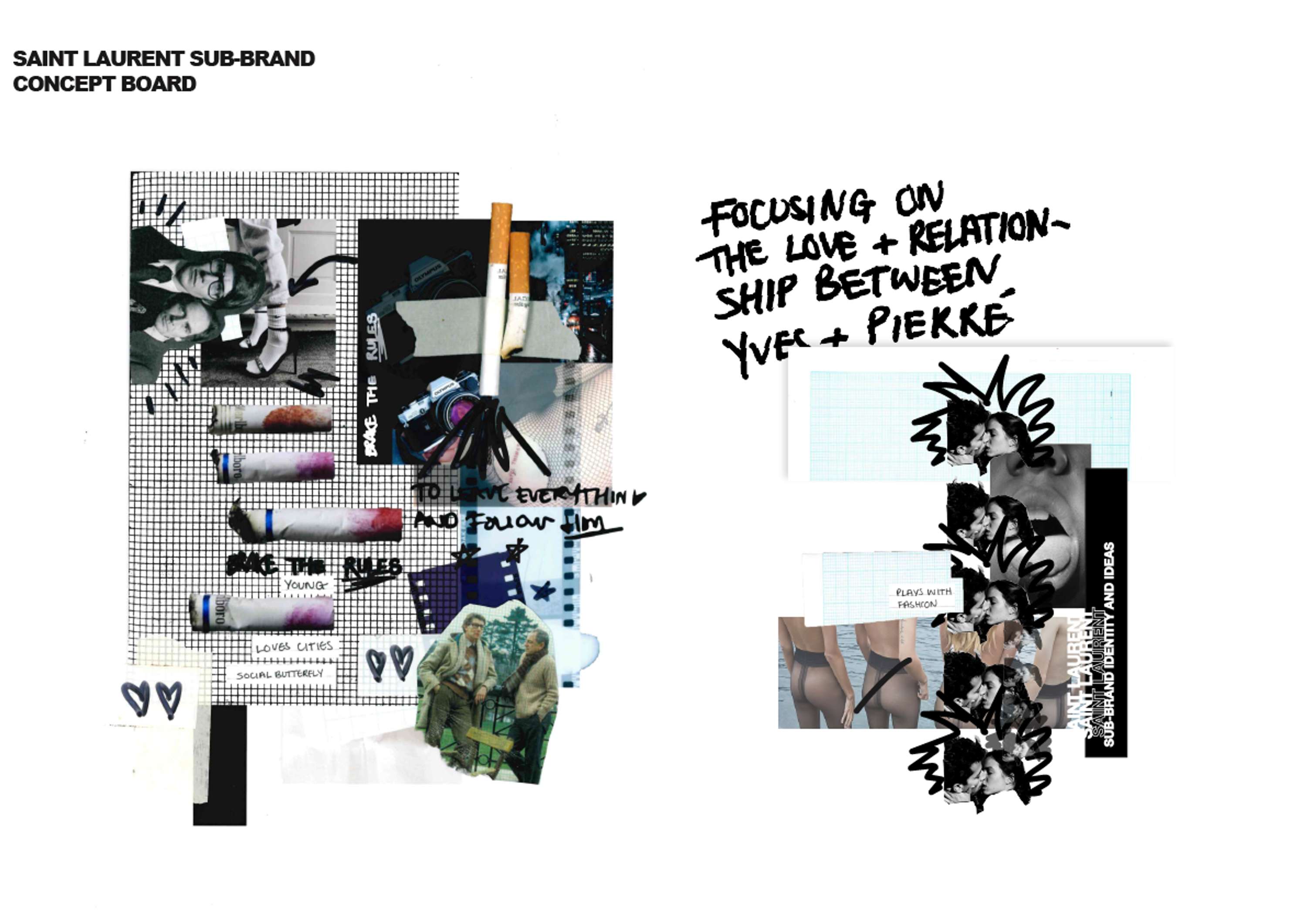 Y& P - creating a sub-brand for Saint Laurent. by Pippa Lee