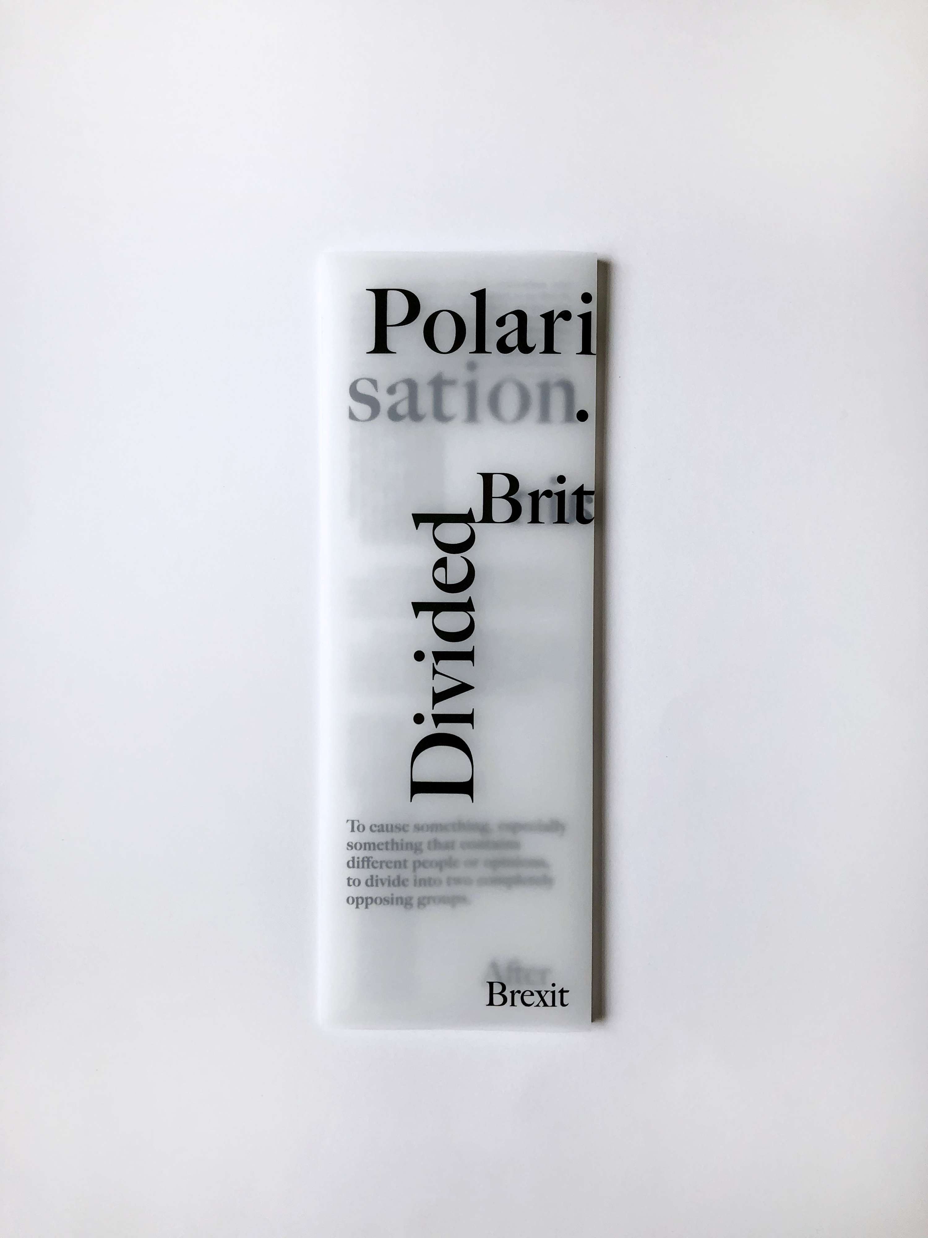 Of Polarisation by Sarah Twelves