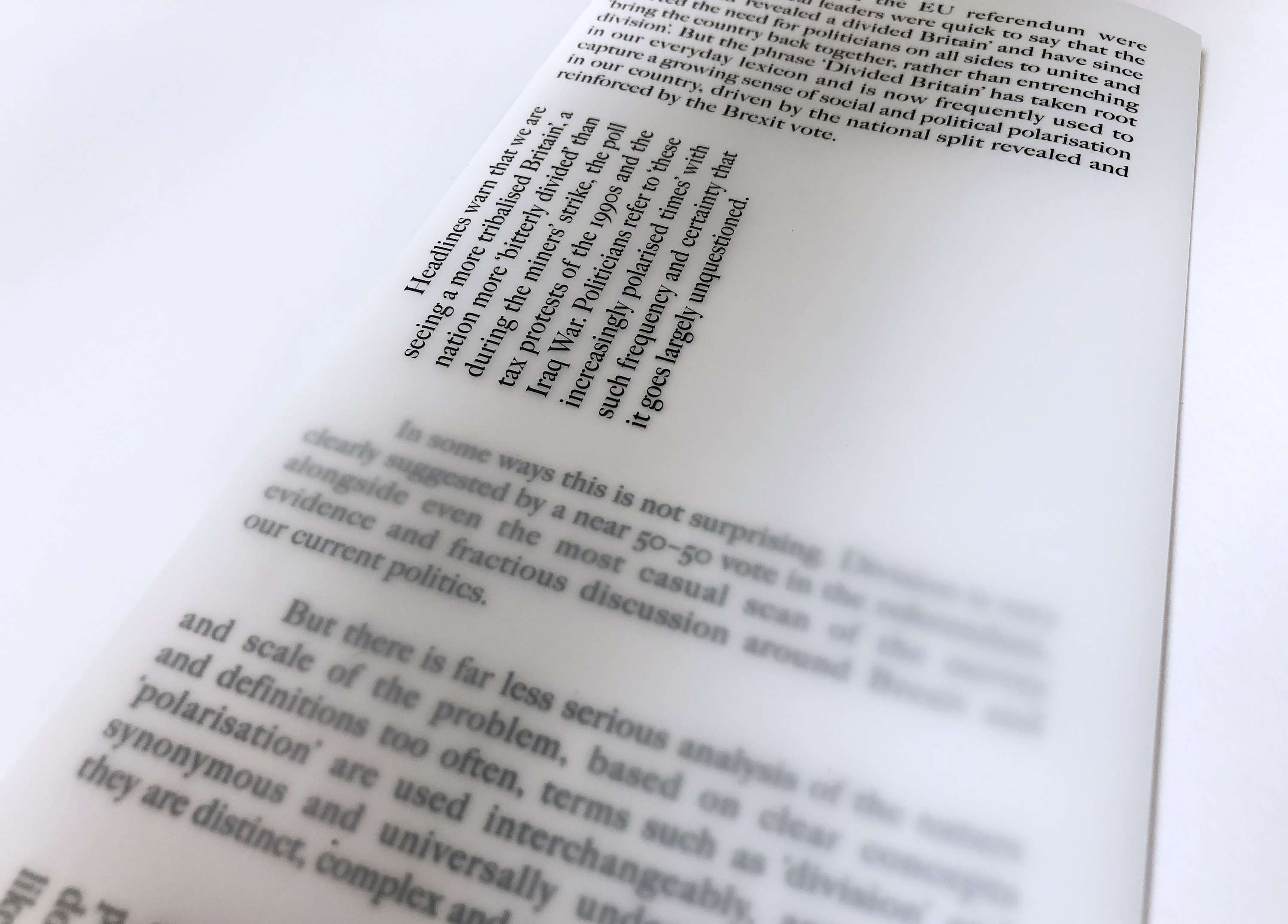 Of Polarisation by Sarah Twelves