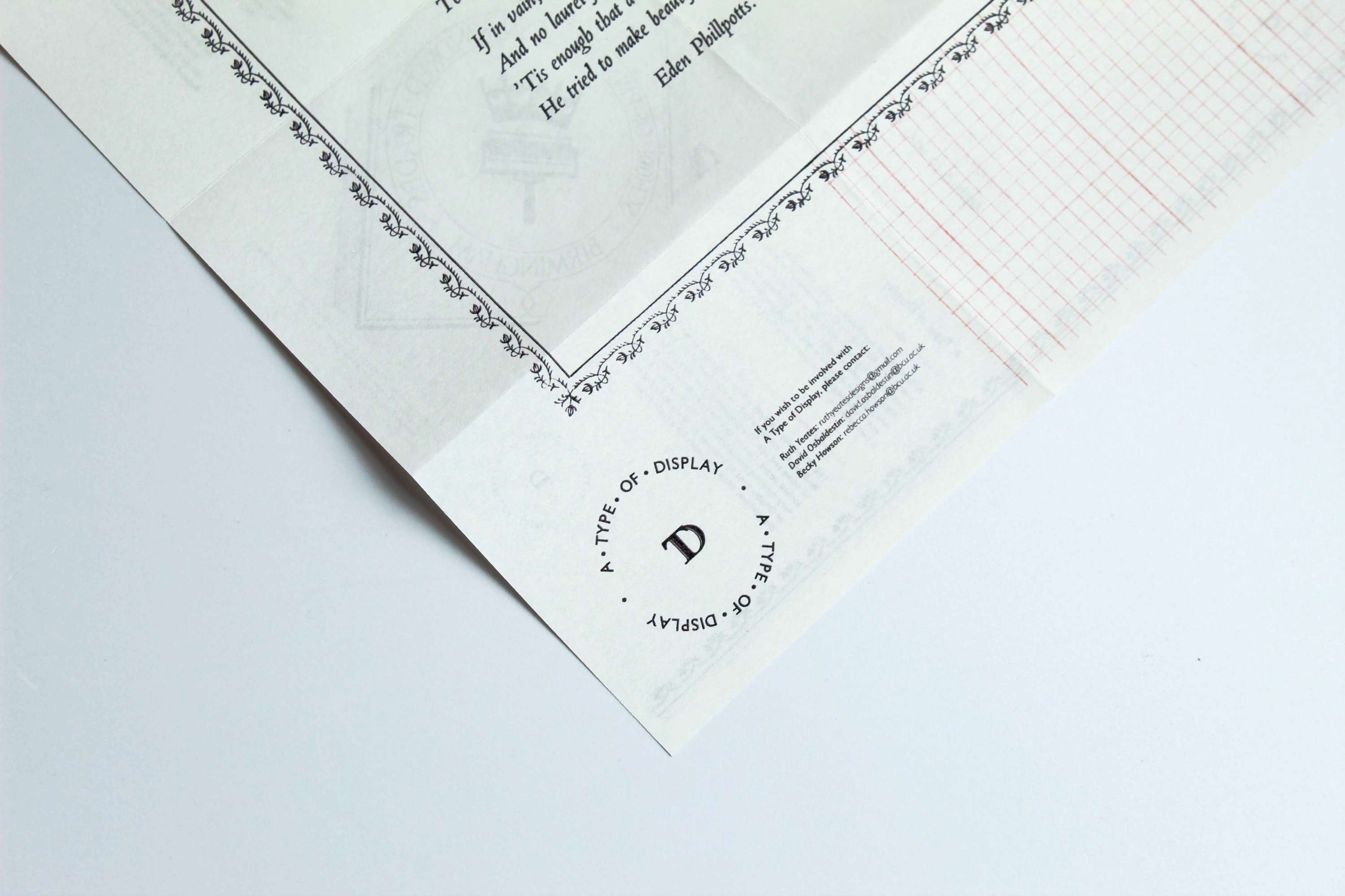 A Type of Display by Ruth Yeates