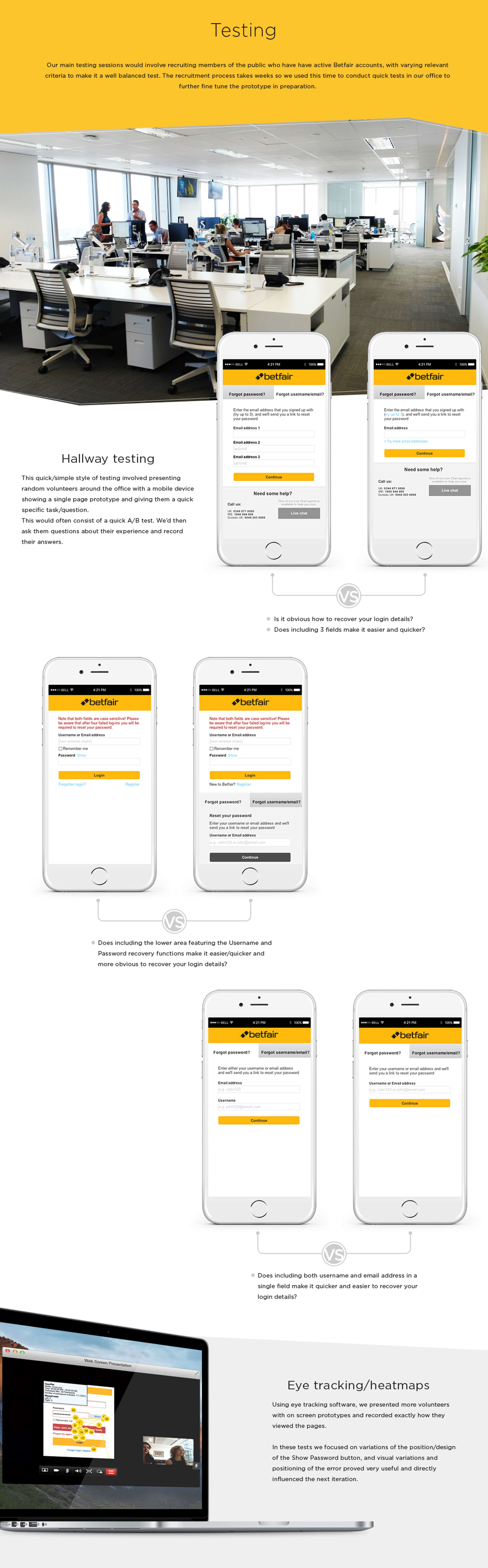 Paddy Power Betfair - UX Design - 2015 to 2017 by Rob Renton