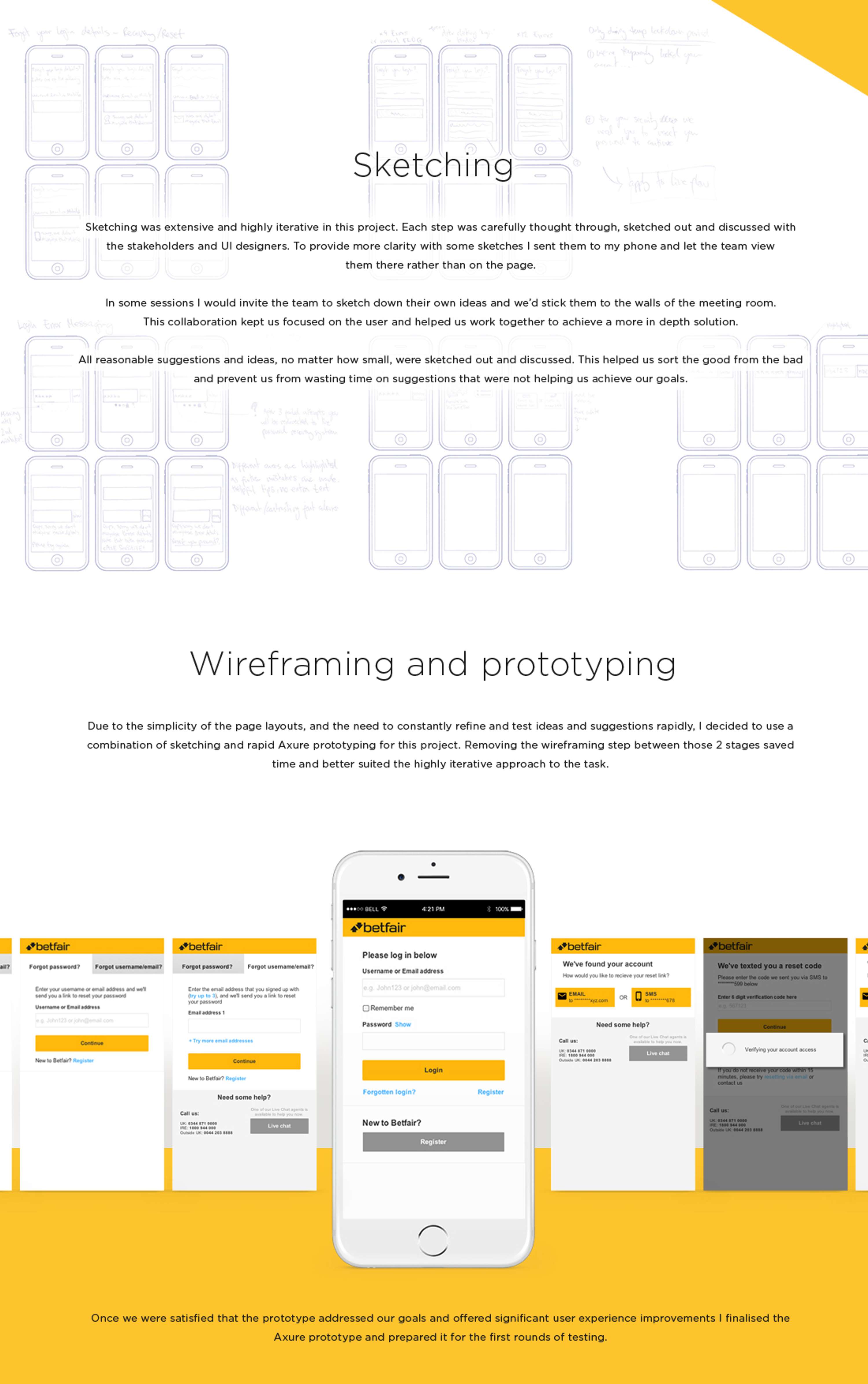 Paddy Power Betfair - UX Design - 2015 to 2017 by Rob Renton
