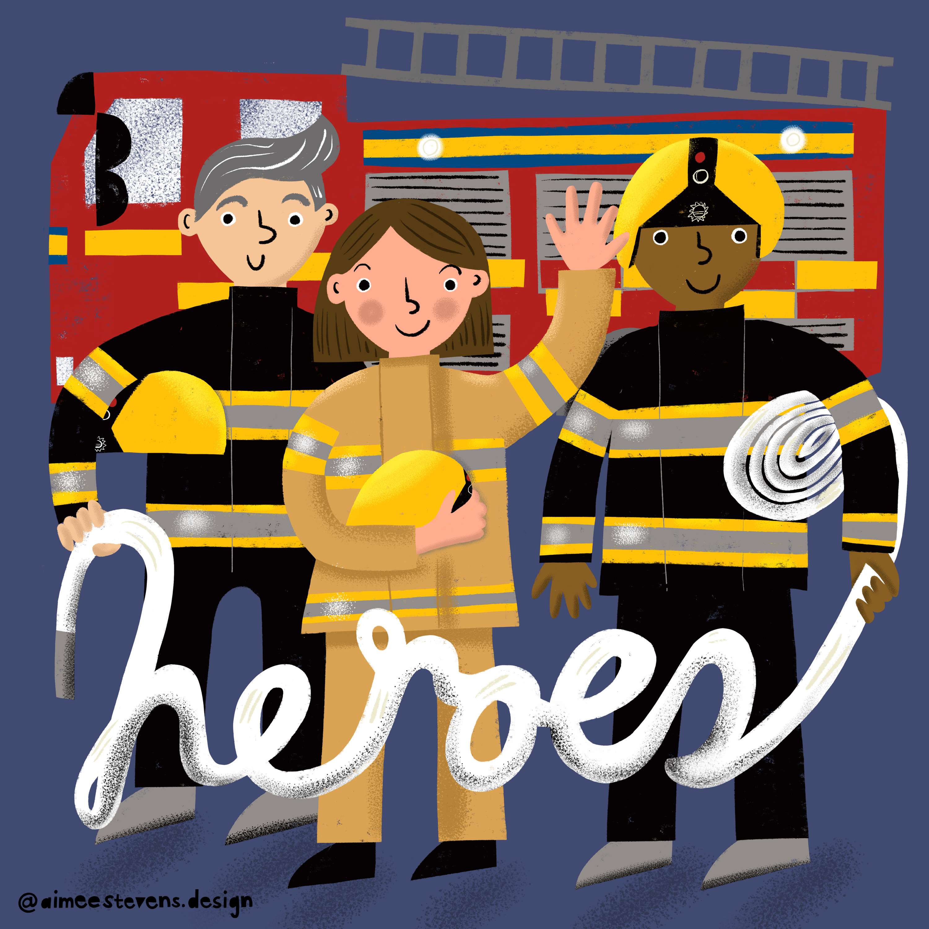 @40days40heros project by Aimee Stevens