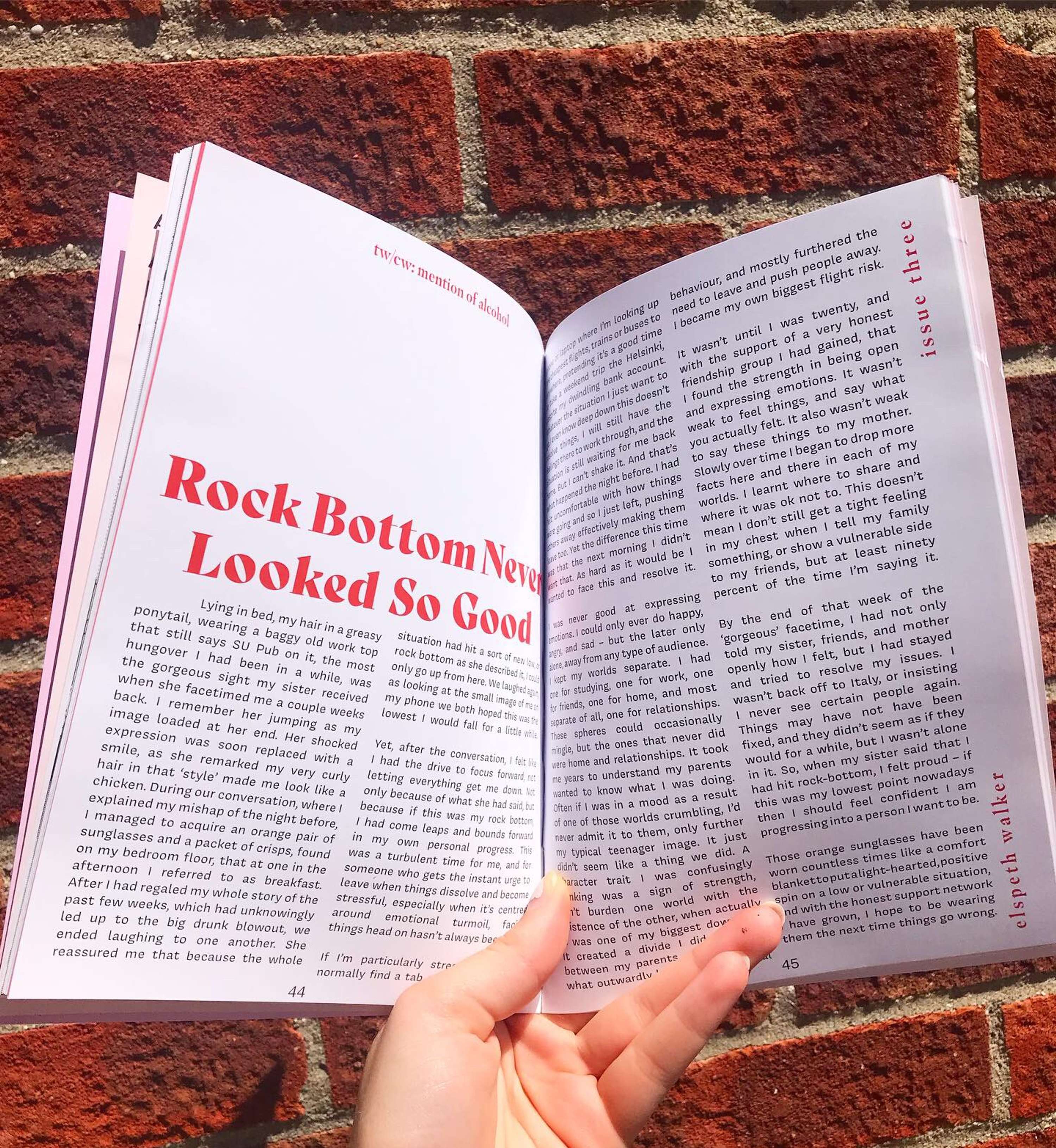 Rock Bottom Never Looked So Good by Elspeth Walker