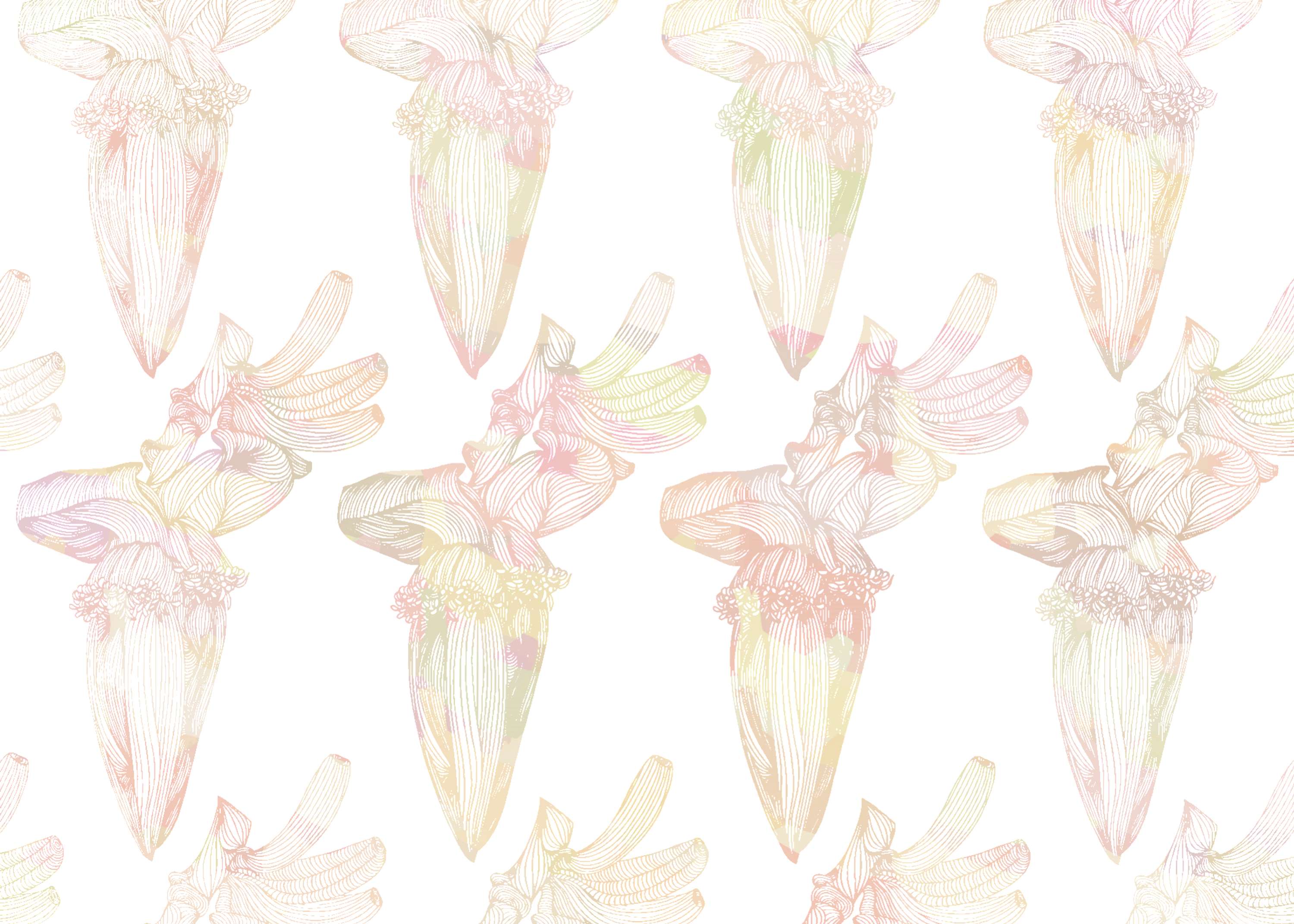 Banana Flower Pattern by Jessie Tran
