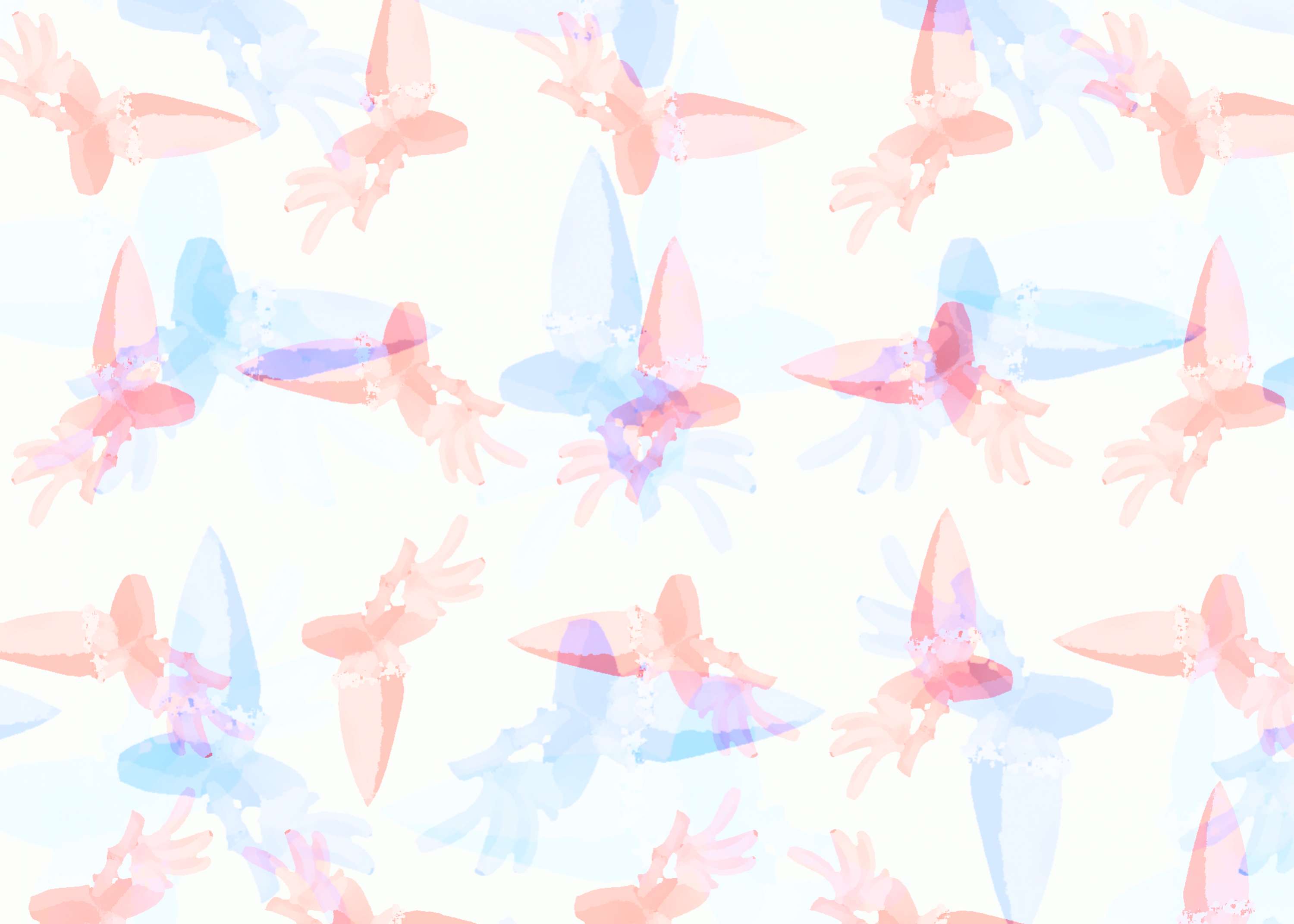 Banana Flower Pattern by Jessie Tran