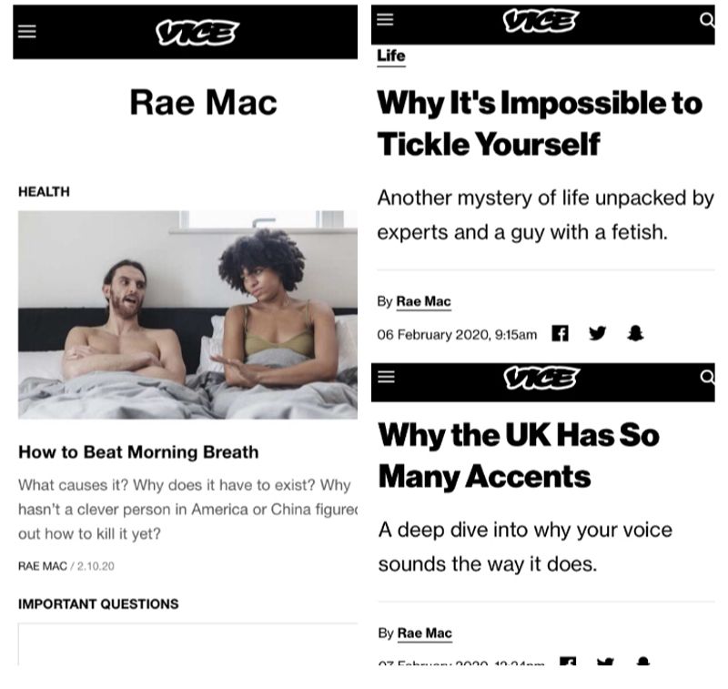 Vice- 'The Science Behind' by Rae Mac