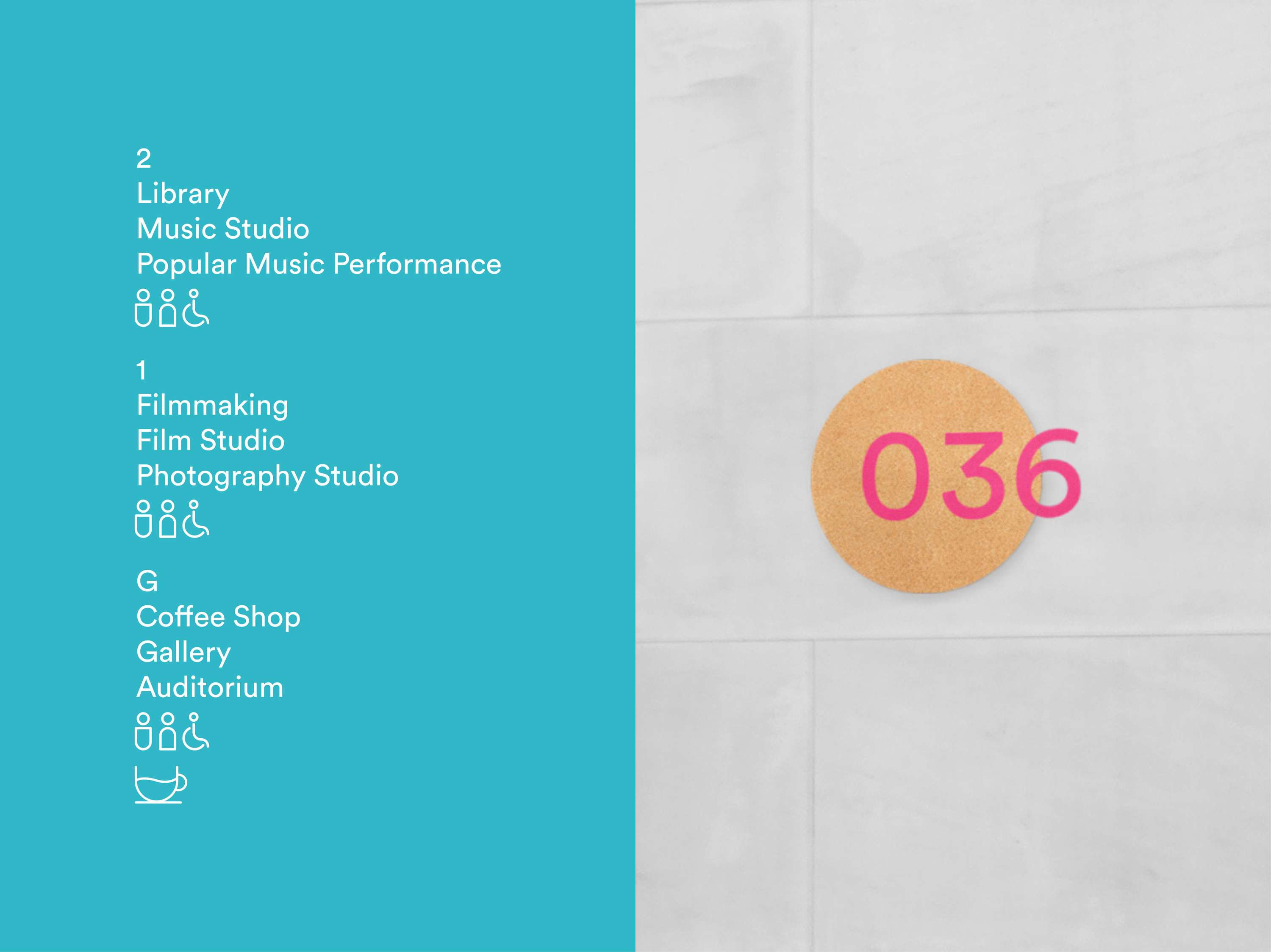 Leeds Art University Wayfinding by Emma Blackman
