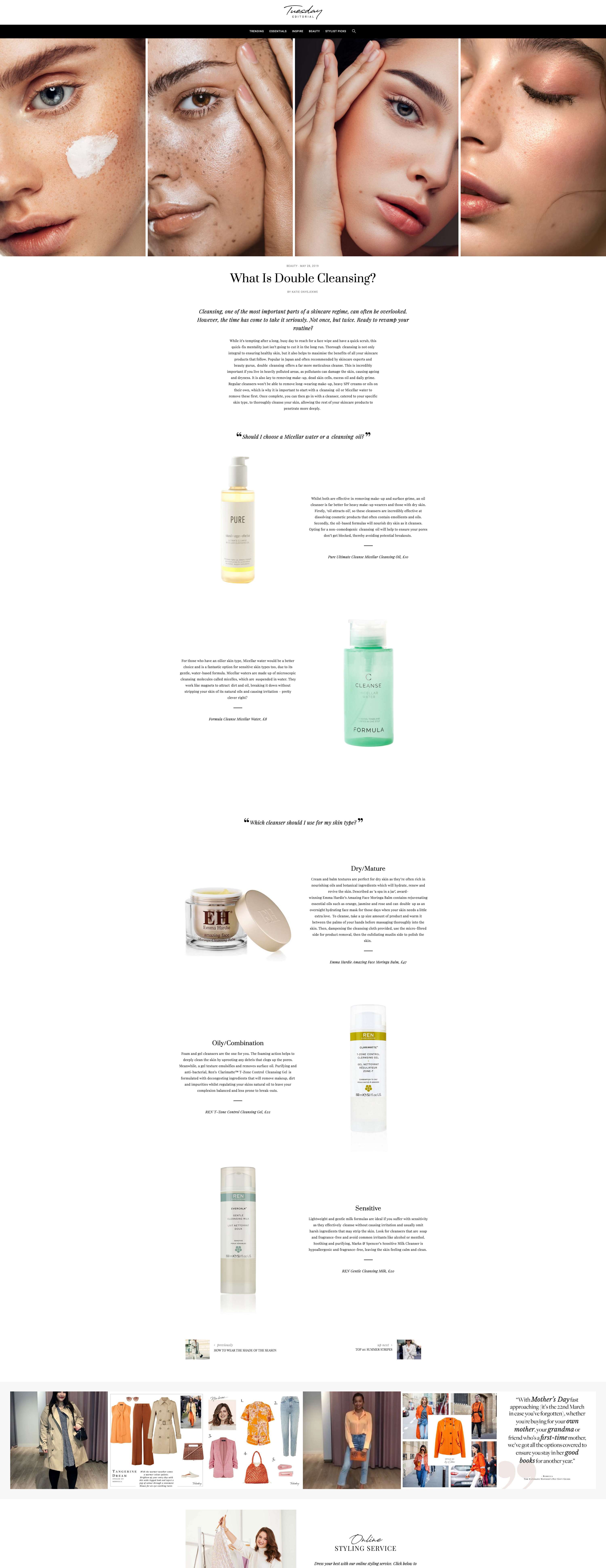Try Tuesday Editorial Platform - Beauty Features by Katie Onyejekwe