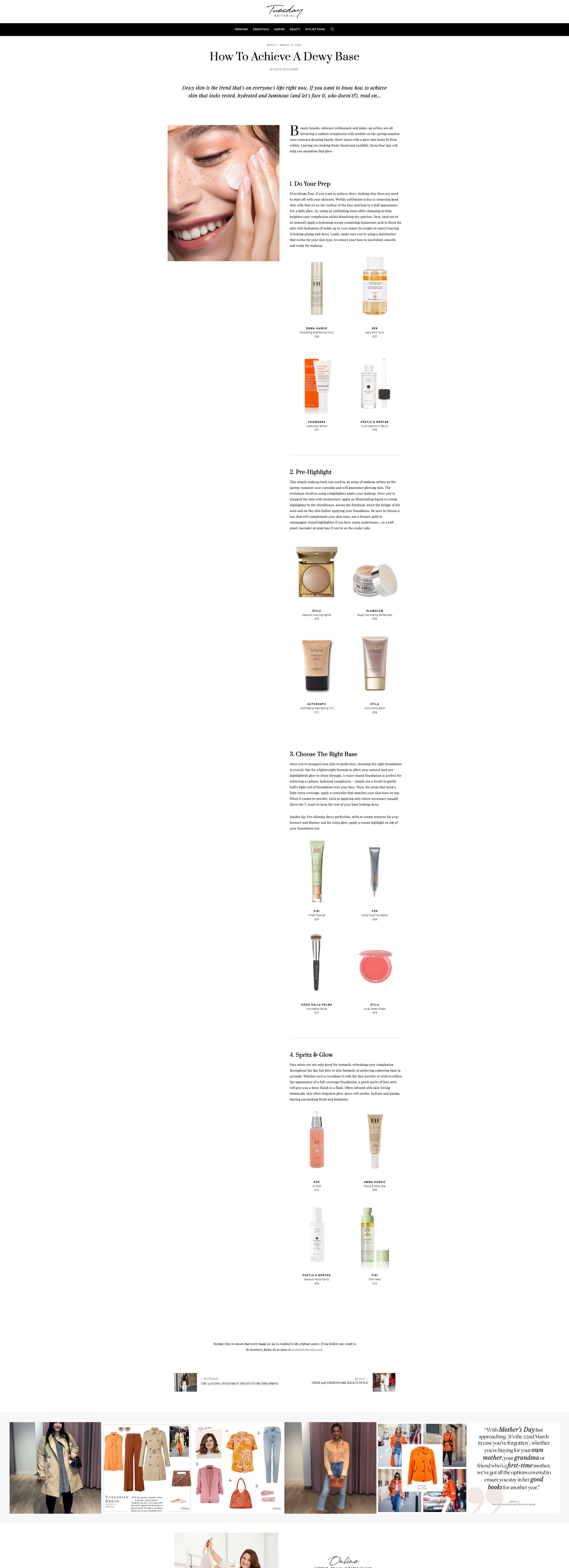 Try Tuesday Editorial Platform - Beauty Features by Katie Onyejekwe