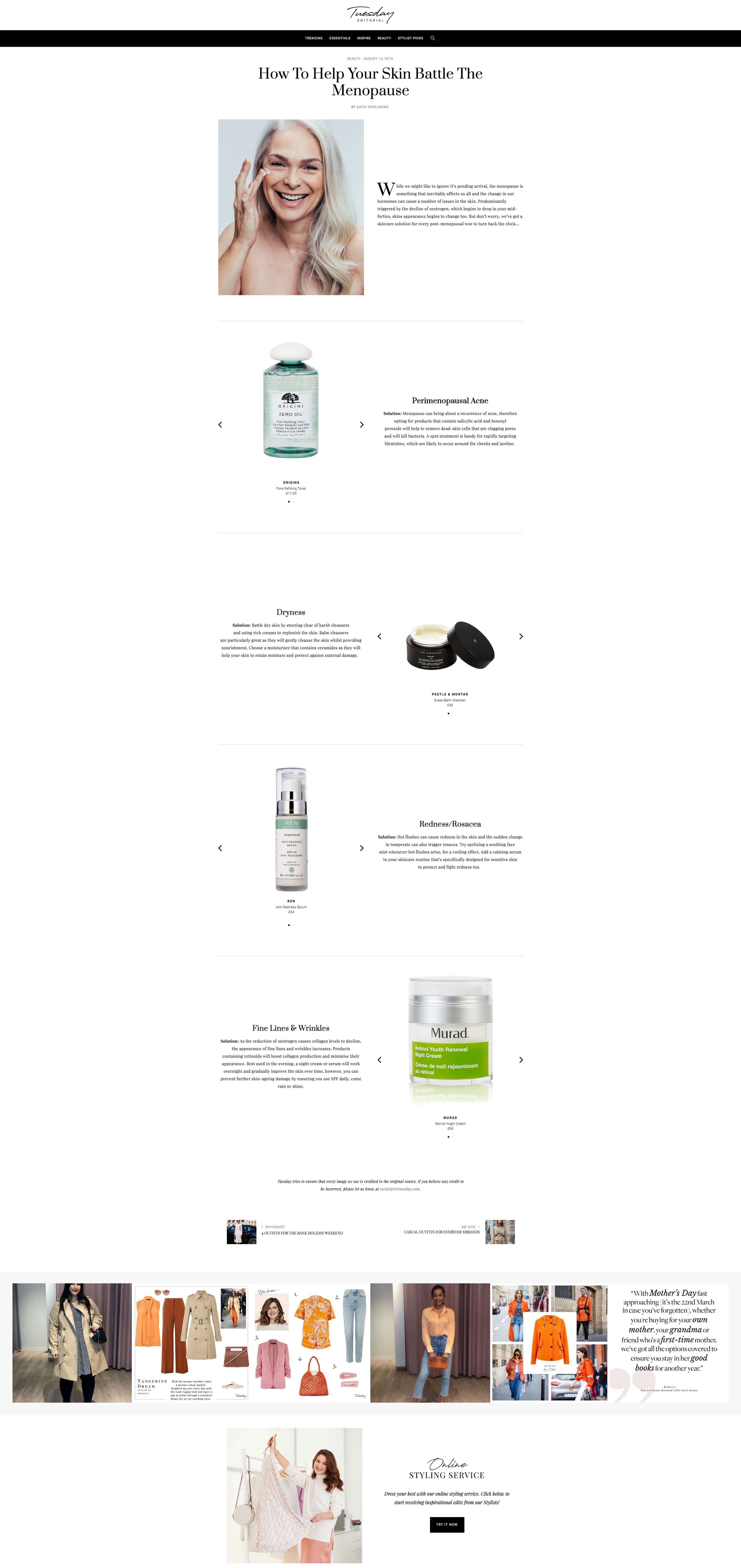 Try Tuesday Editorial Platform - Beauty Features by Katie Onyejekwe