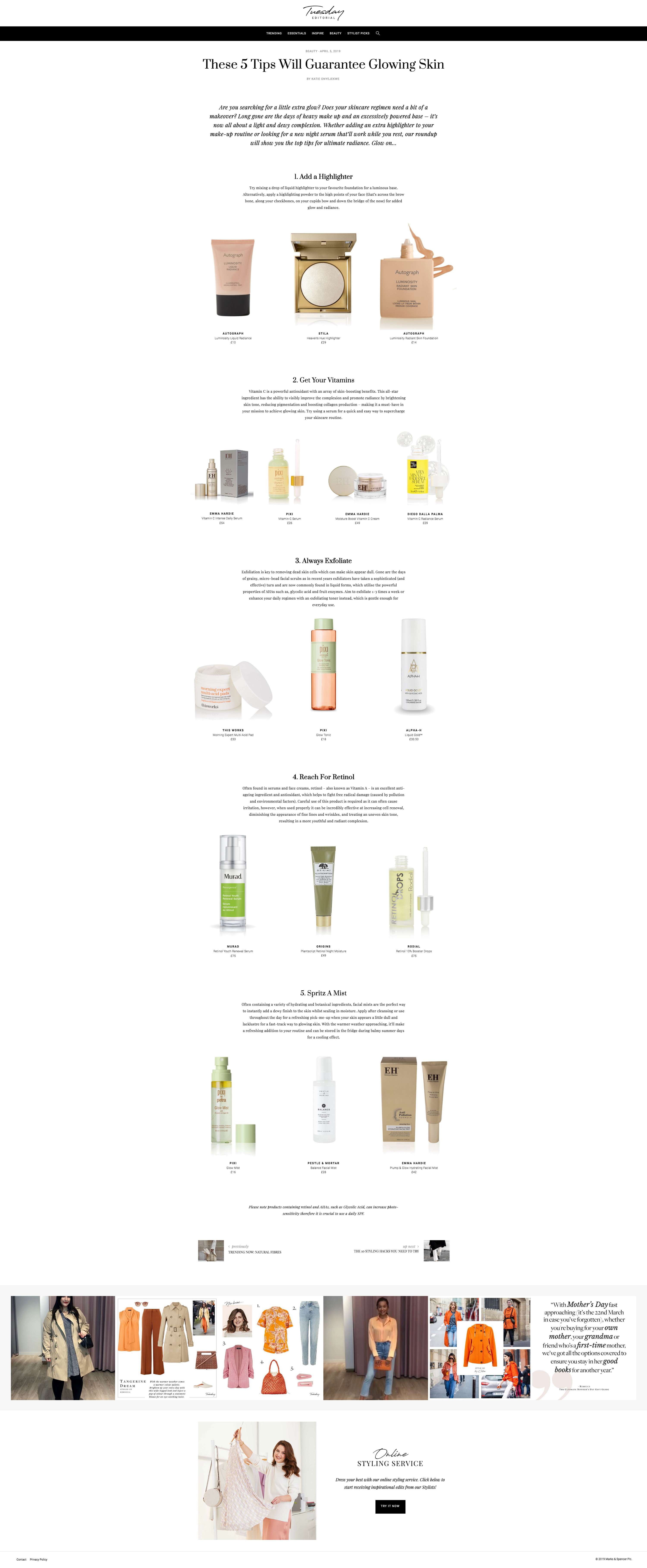 Try Tuesday Editorial Platform - Beauty Features by Katie Onyejekwe
