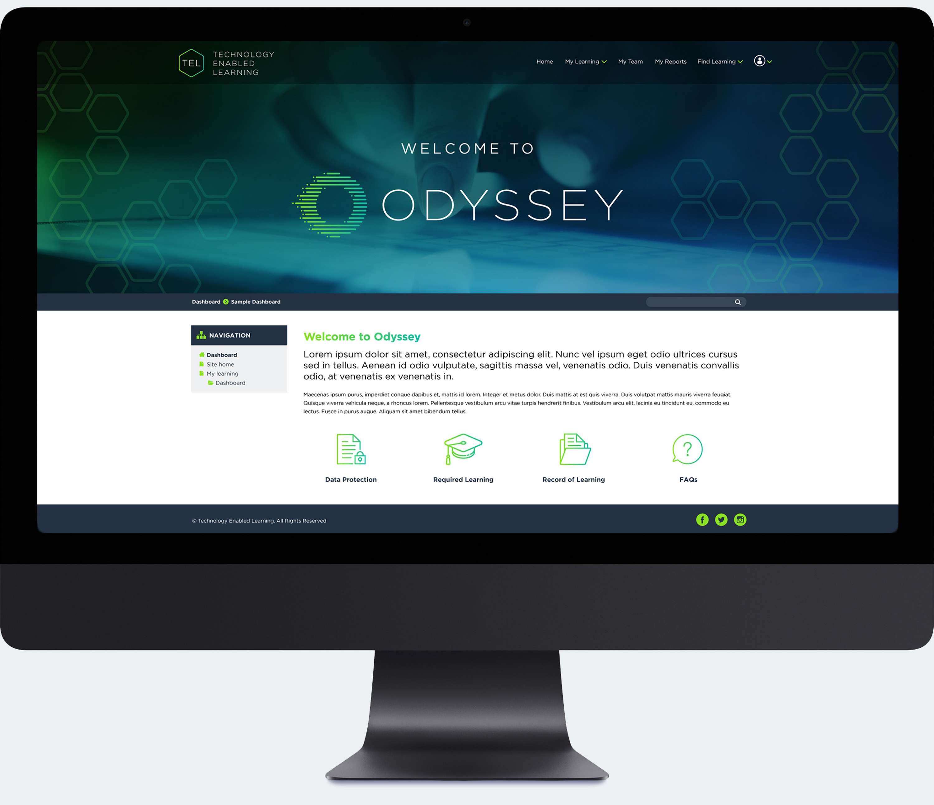 Odyssey brand identity by Mark Harrington