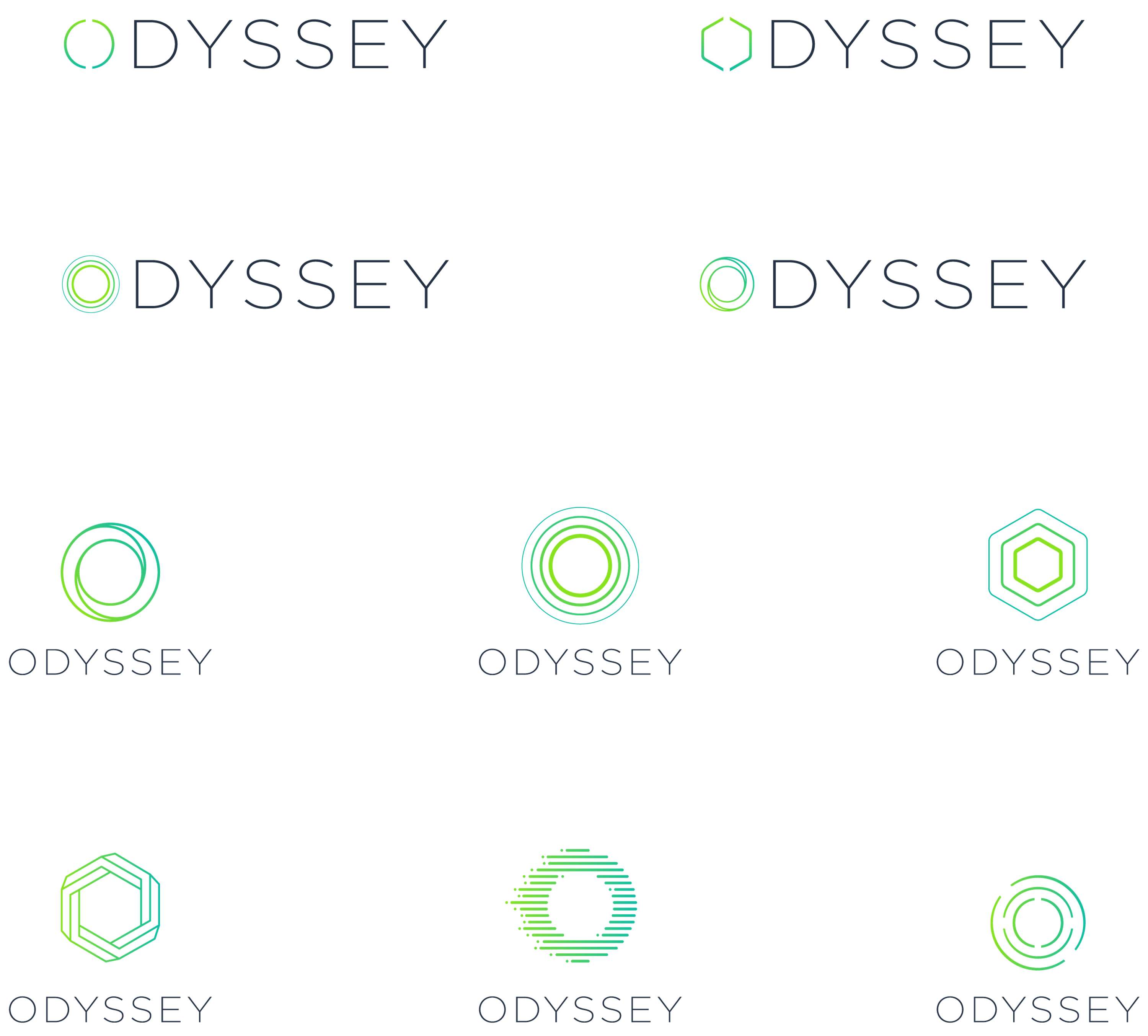 Odyssey brand identity by Mark Harrington
