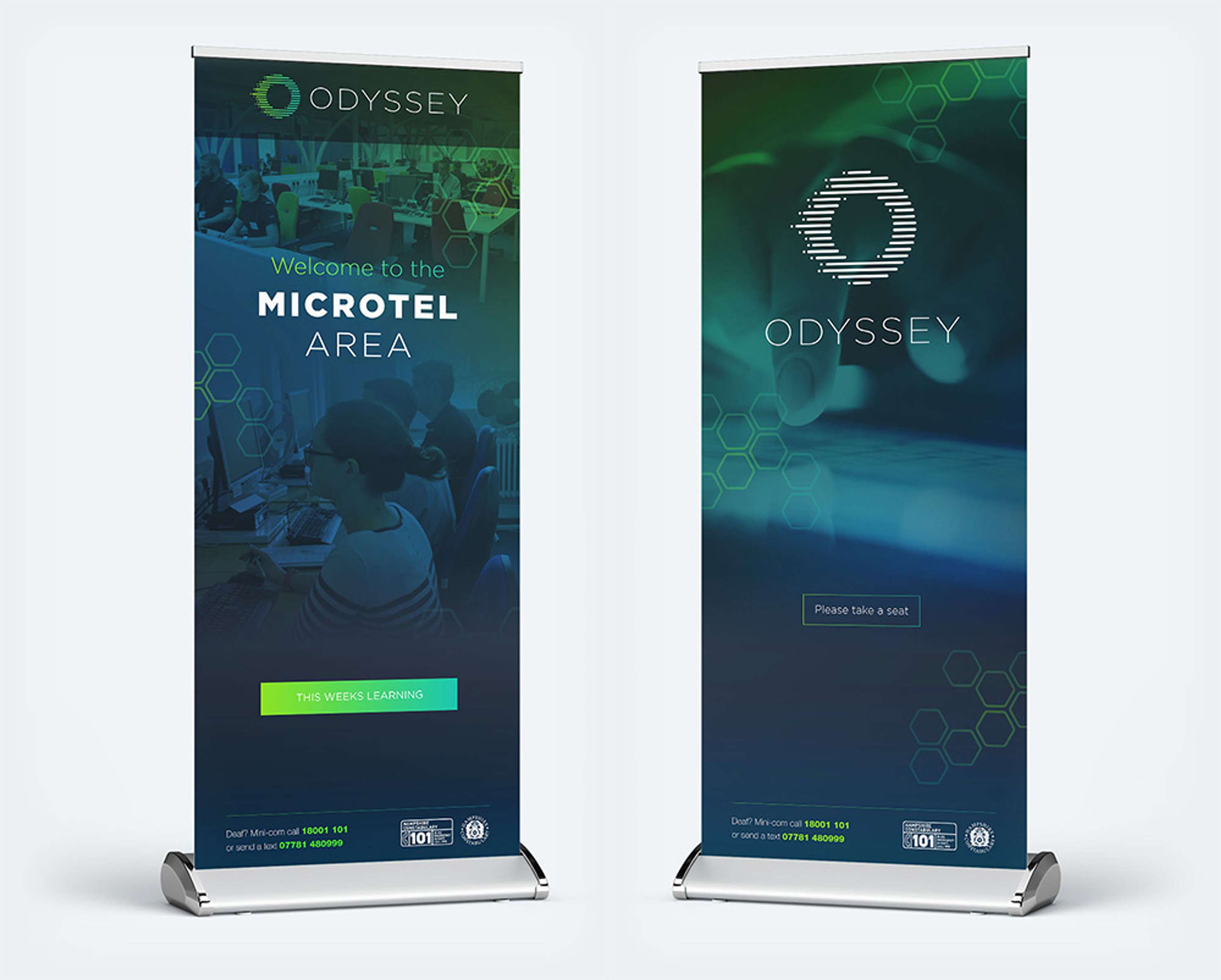 Odyssey brand identity by Mark Harrington