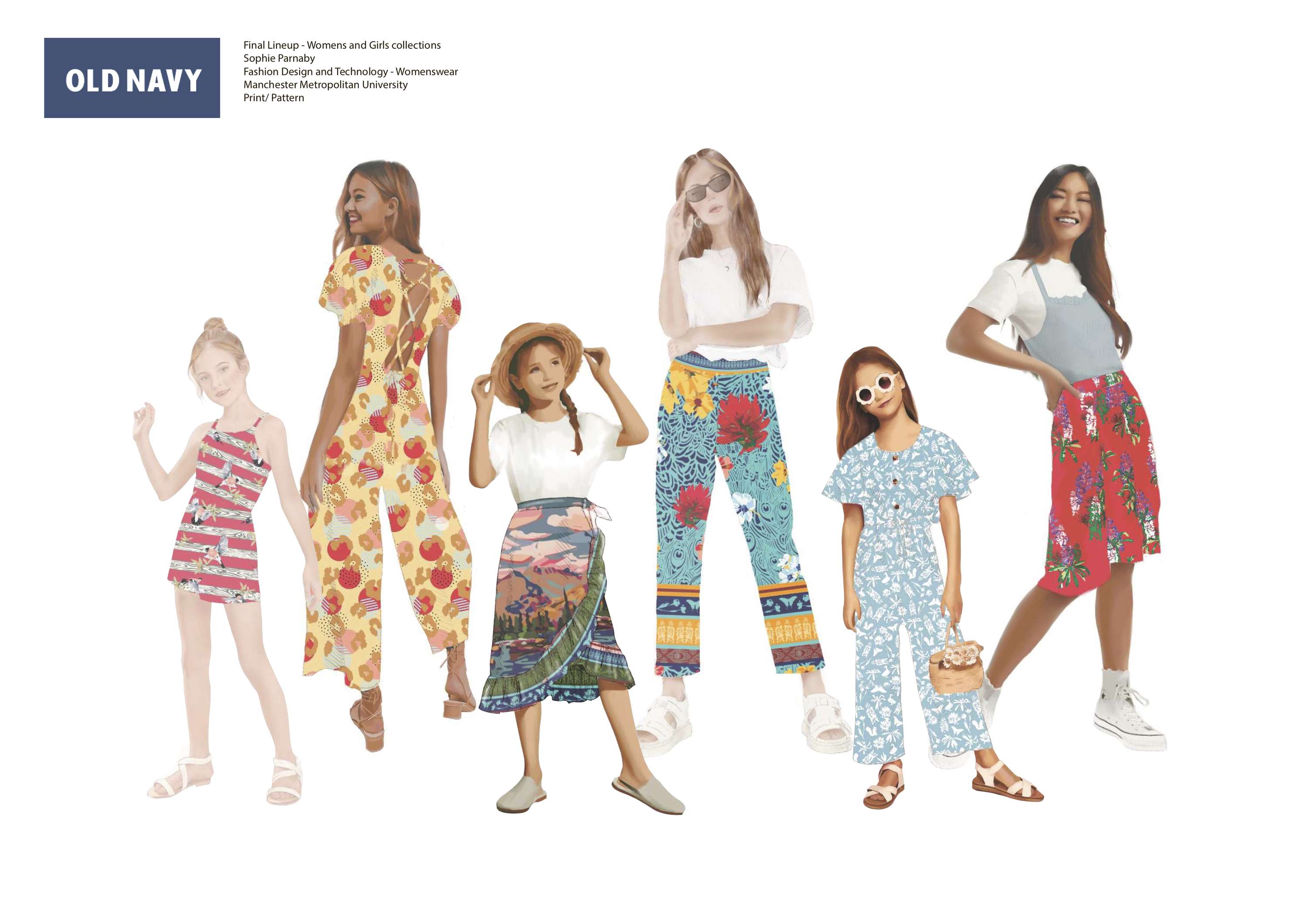 A Weekend at Tahoe - Prints and Pattern Collection for Old Navy by Sophie Parnaby