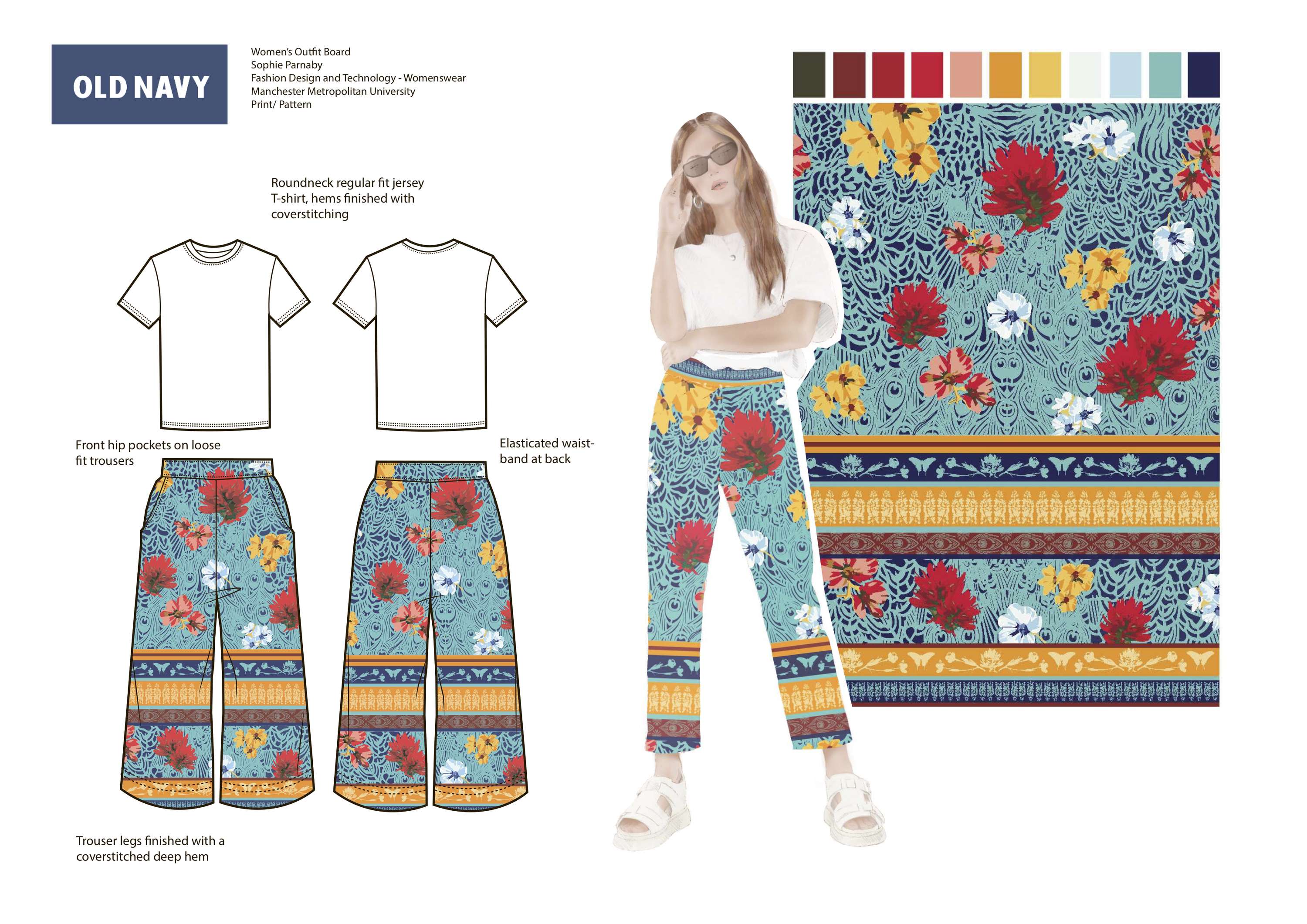 A Weekend at Tahoe - Prints and Pattern Collection for Old Navy by Sophie Parnaby