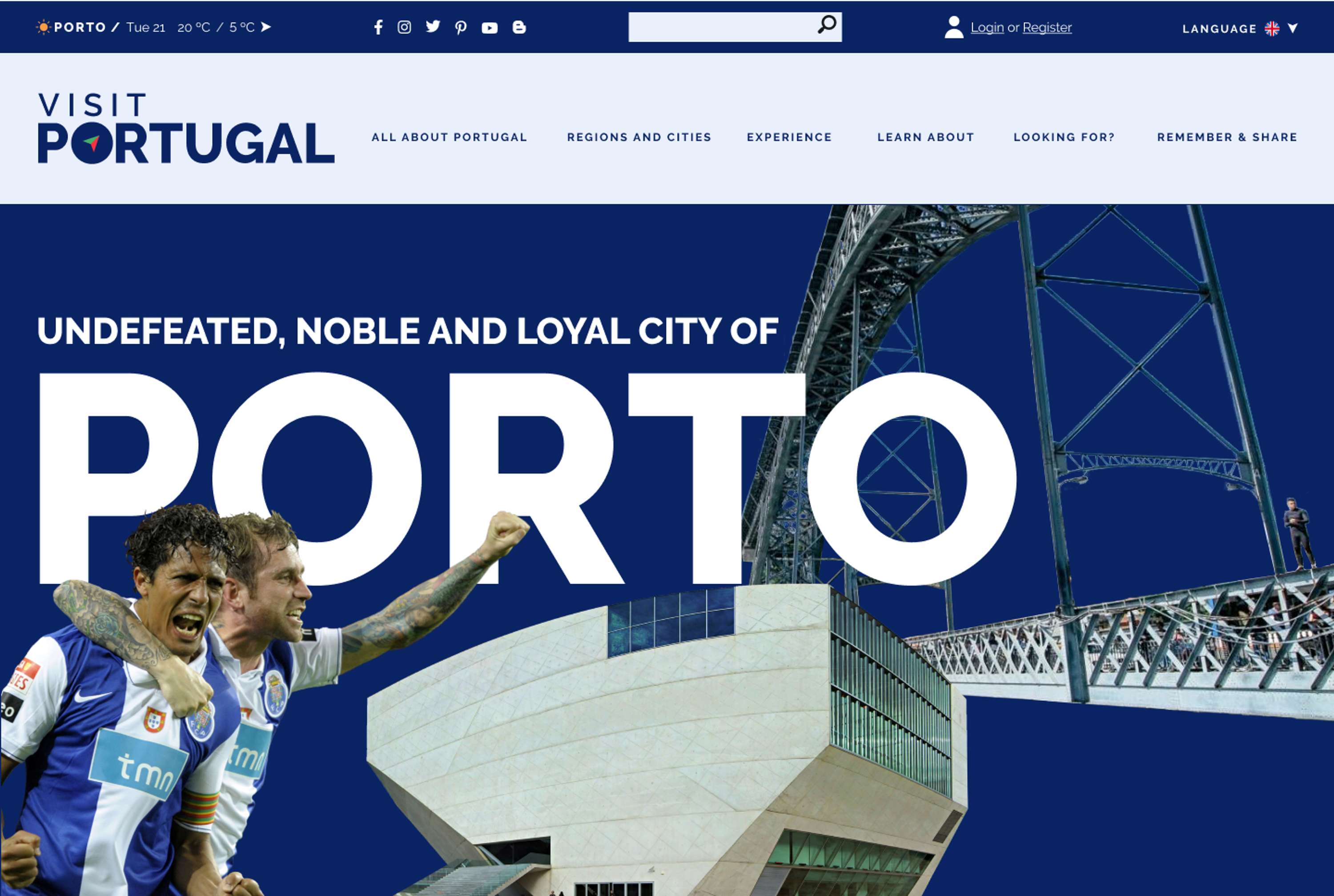 Visit Portugal - (Re) Branding + UX/UI and Visual Design by João Barbosa