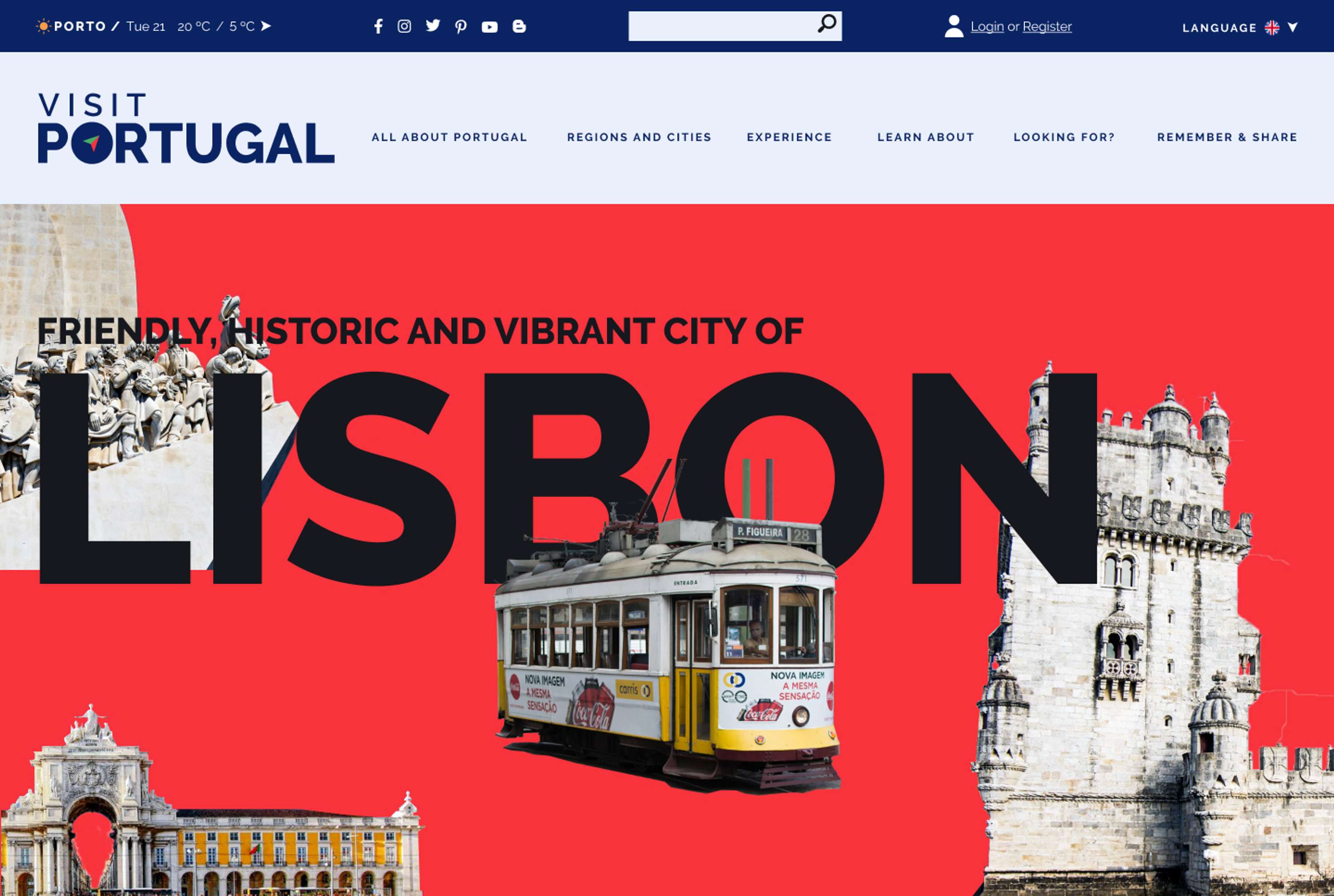 Visit Portugal - (Re) Branding + UX/UI and Visual Design by João Barbosa