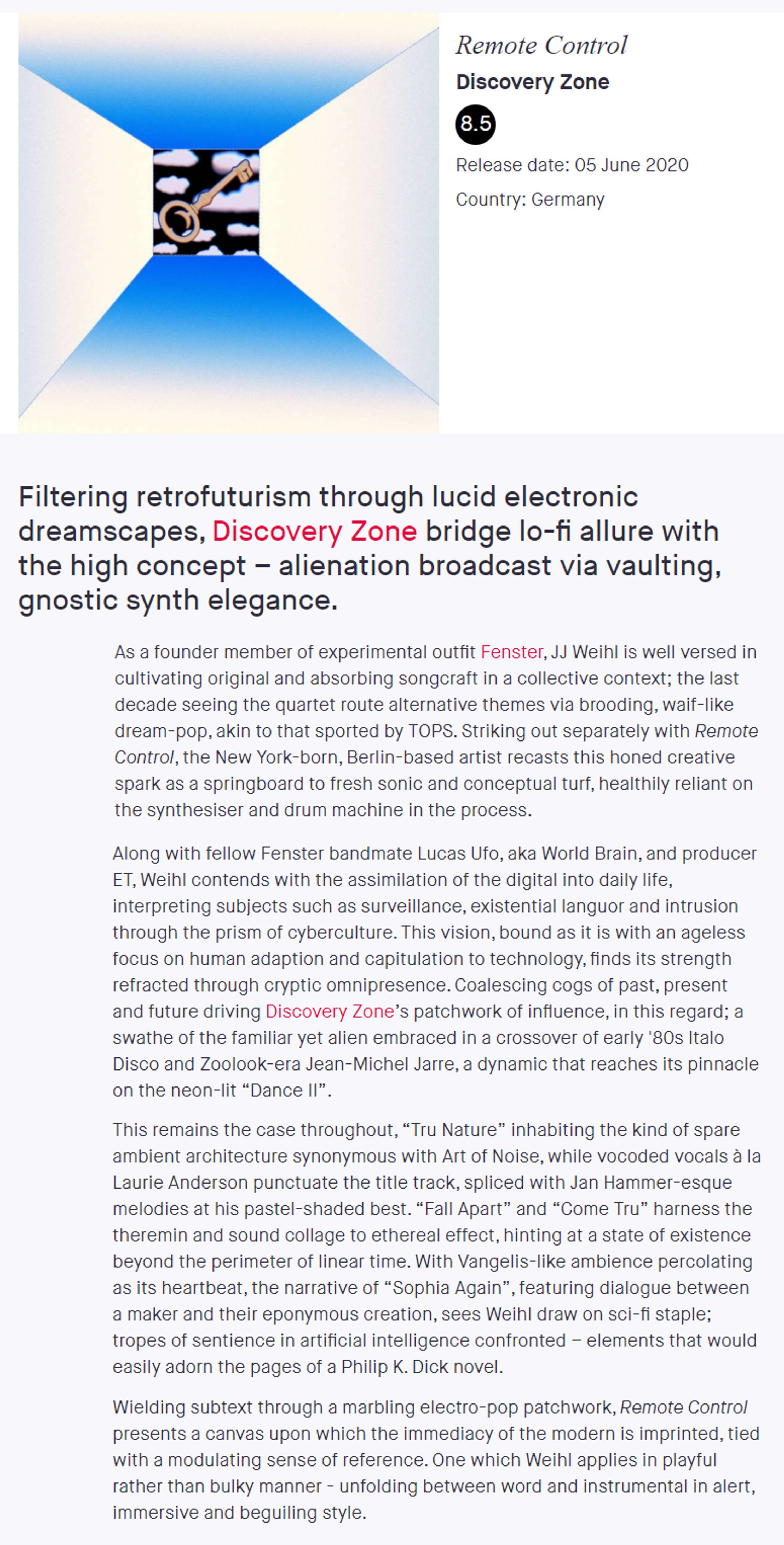 Discovery Zone - Remote Control by Chris Hamilton-Peach