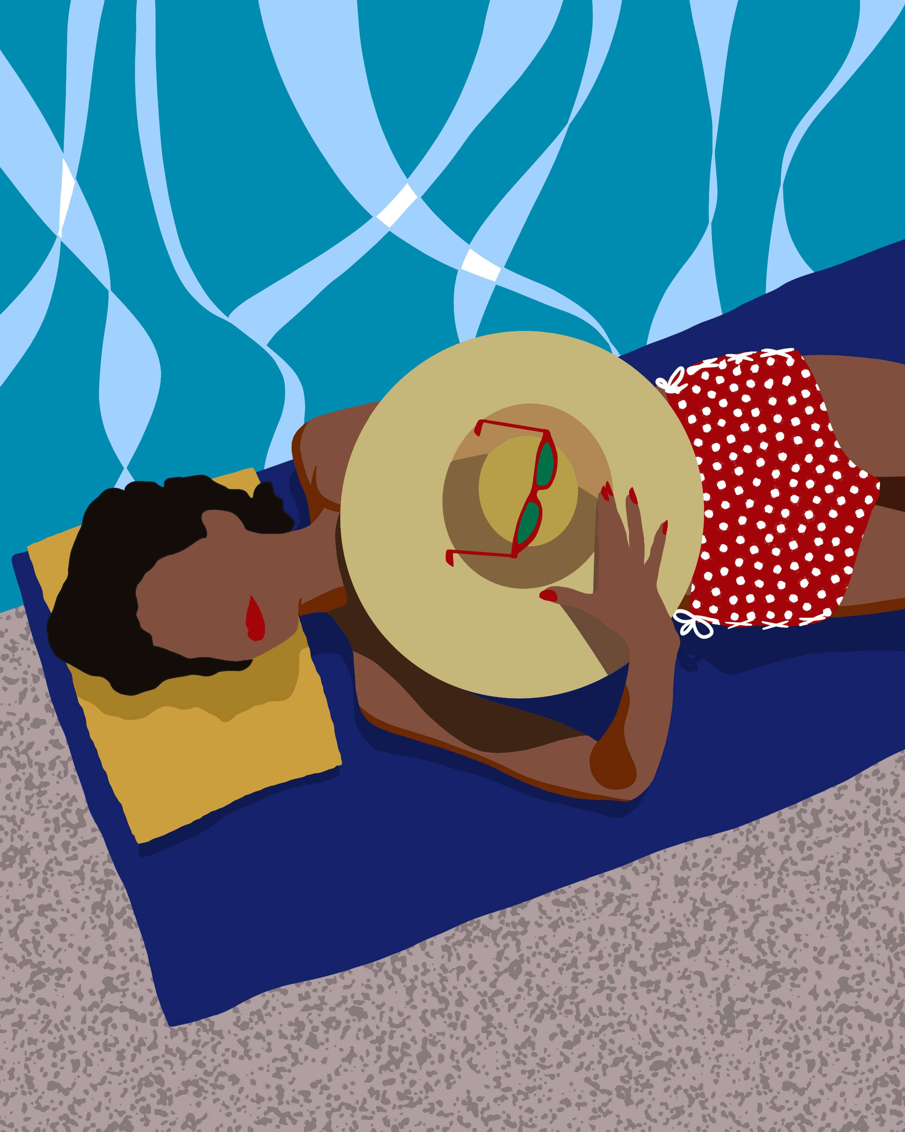 Sunbathing in Bürgenstock by Samantha Brown