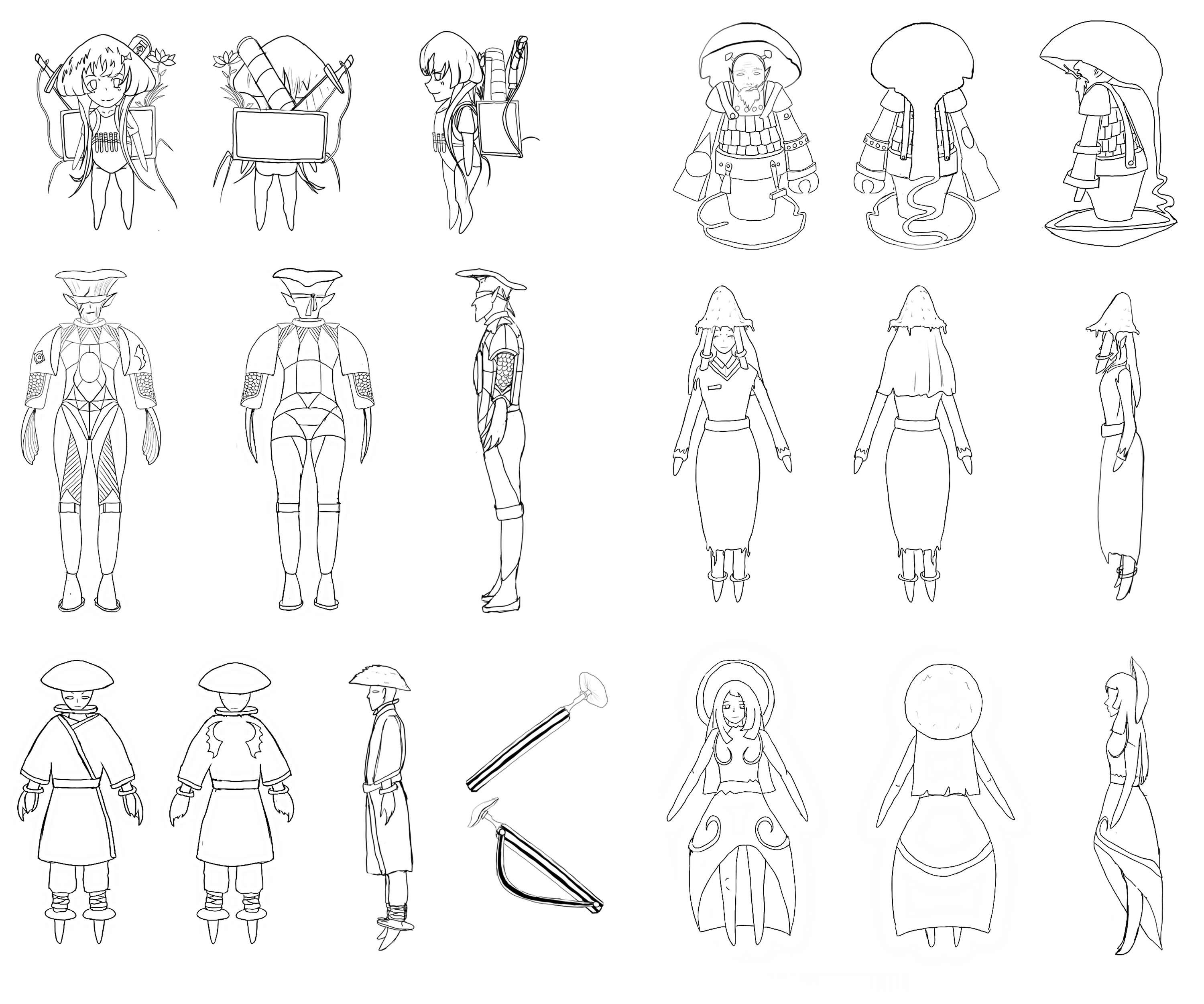 Mushroom Town Concept Art And Character Design The Dots