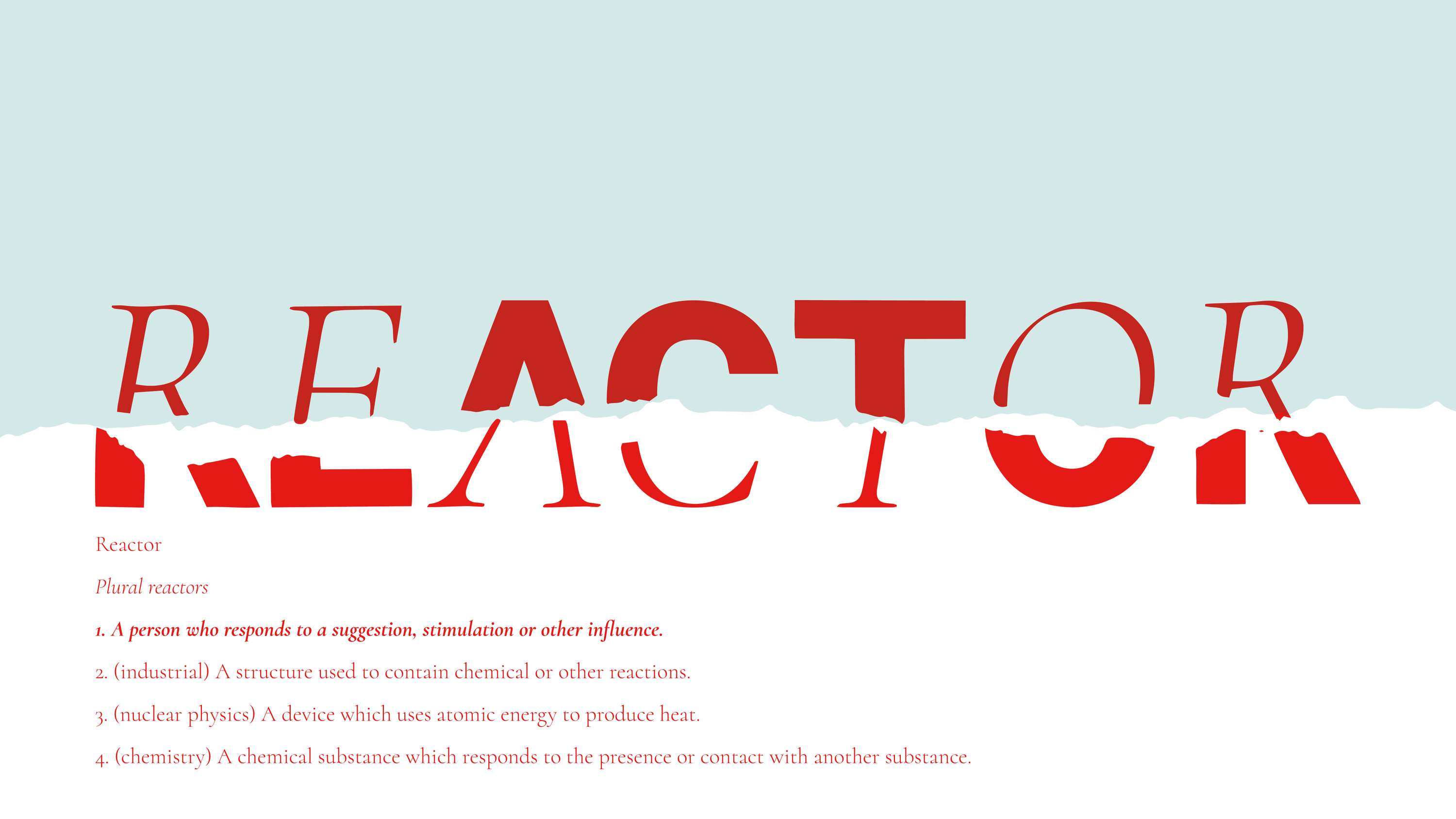 Reactor by Rory Stewart