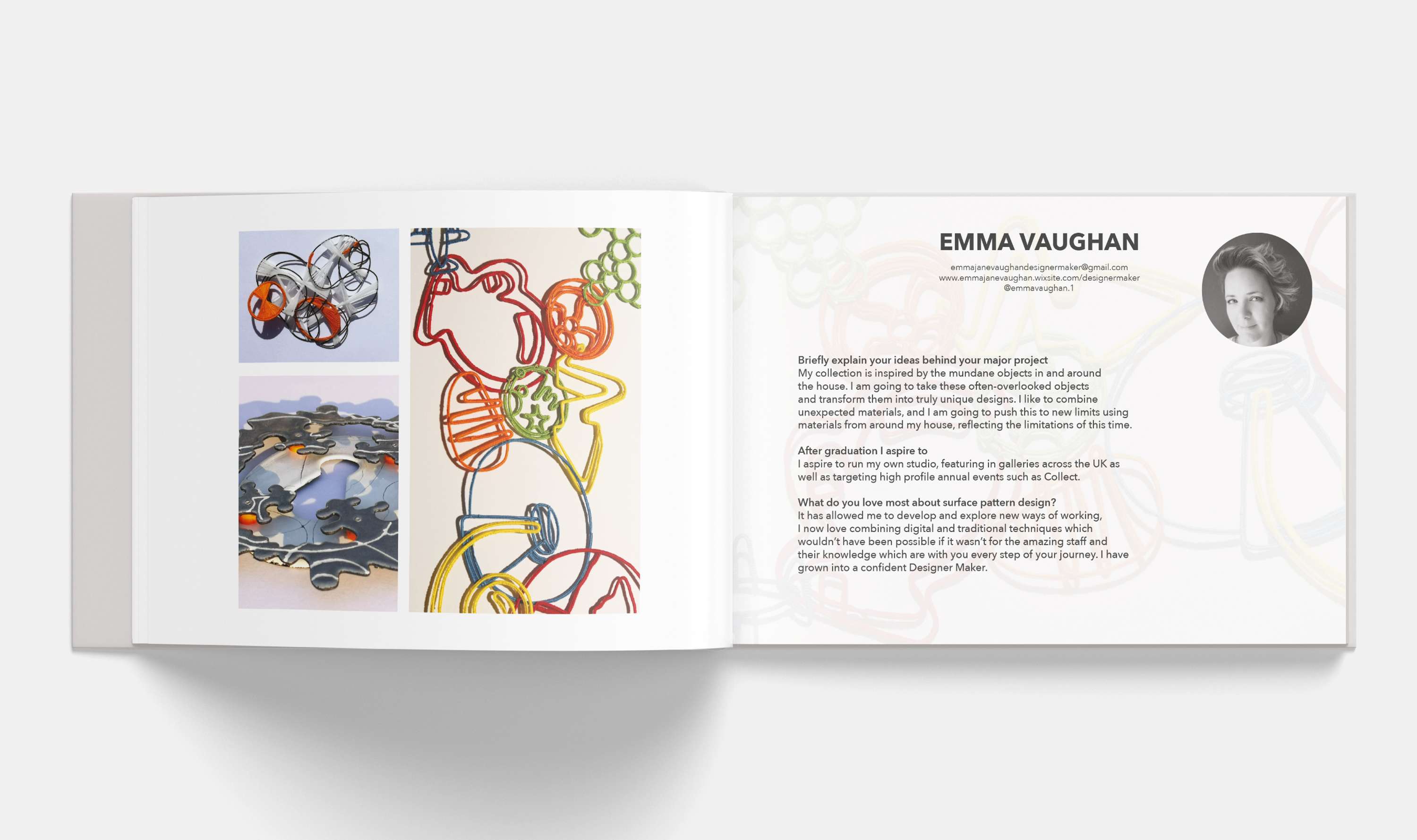 UWTSD Surface Pattern Design Degree Catalogue by George Perkins