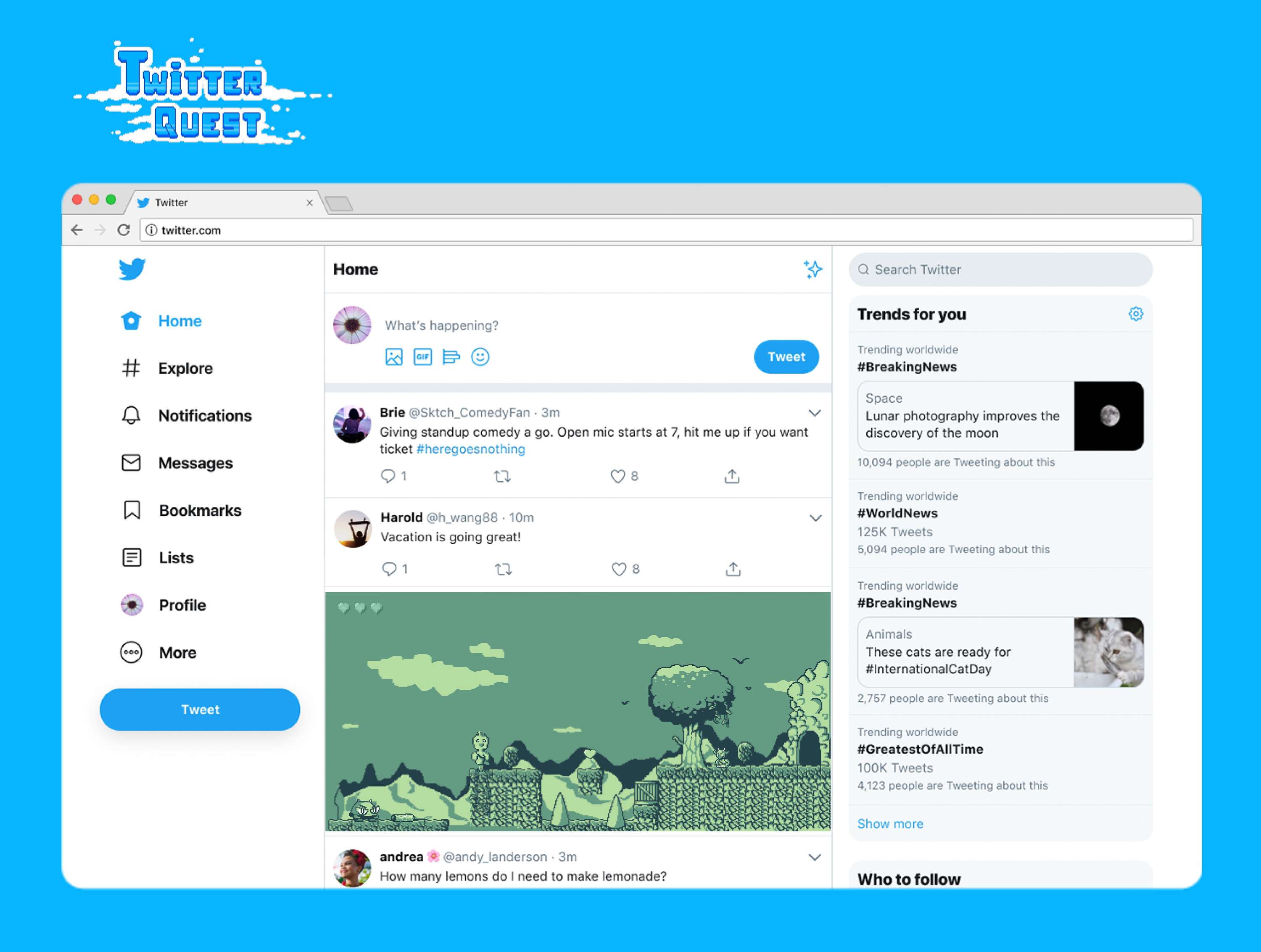 Twitter Quest: Into The Mainframe - D&AD by Lewis Coull