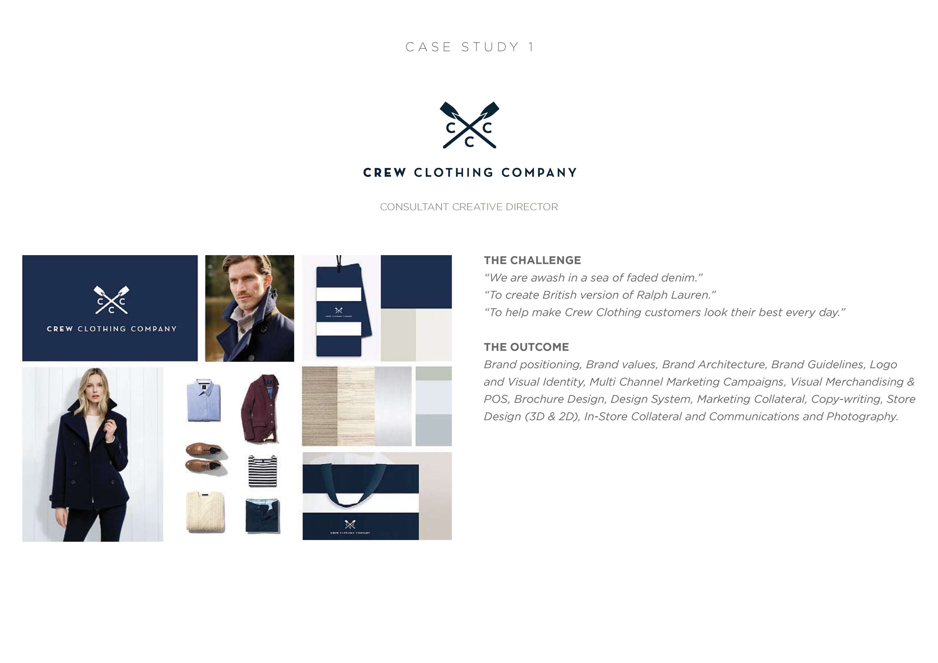 CASE STUDY: CREW CLOTHING COMPANY - BRAND STRATEGY AND REPOSITIONING