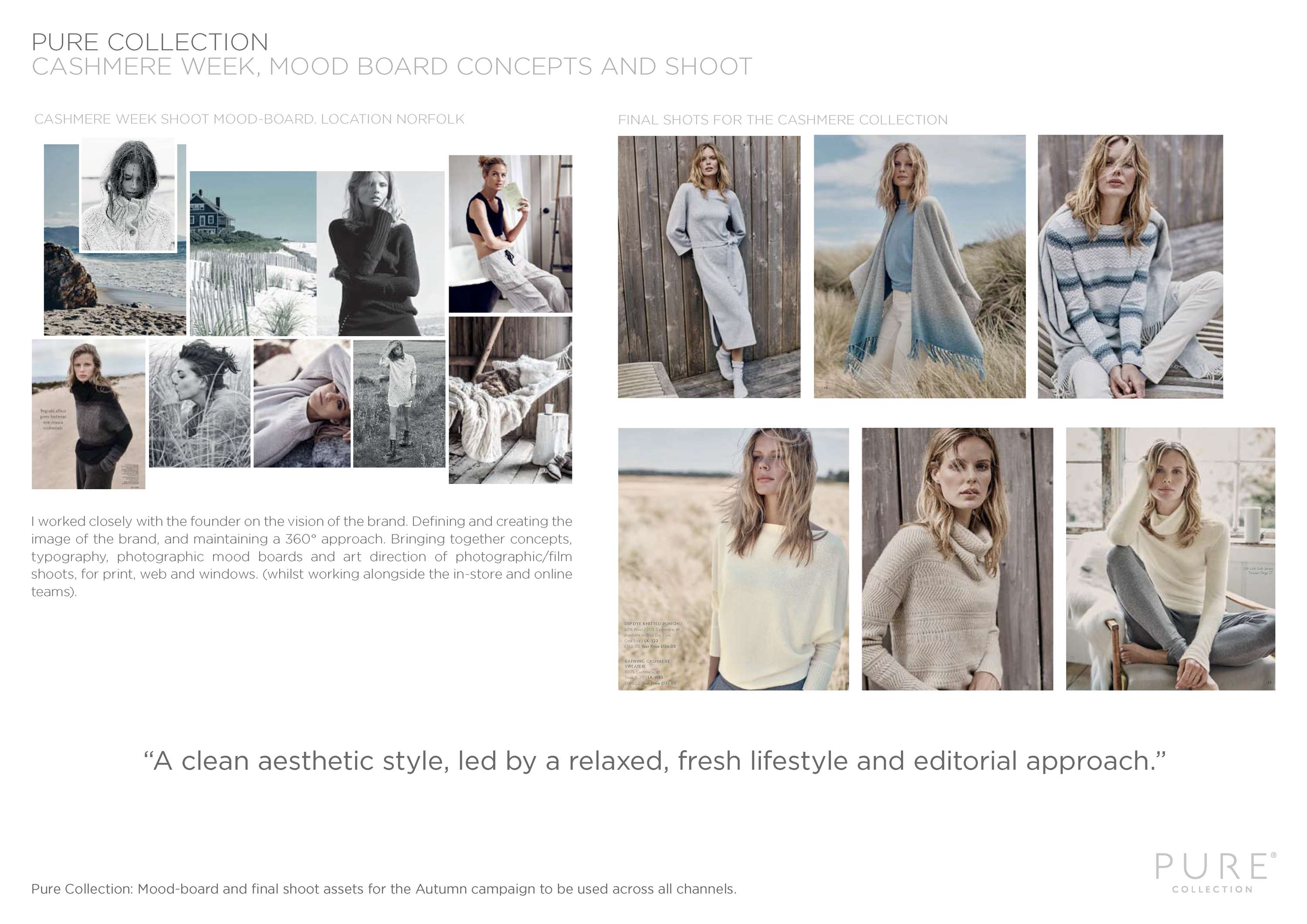 CASE STUDY: PURE COLLECTION by Kim J Palmer