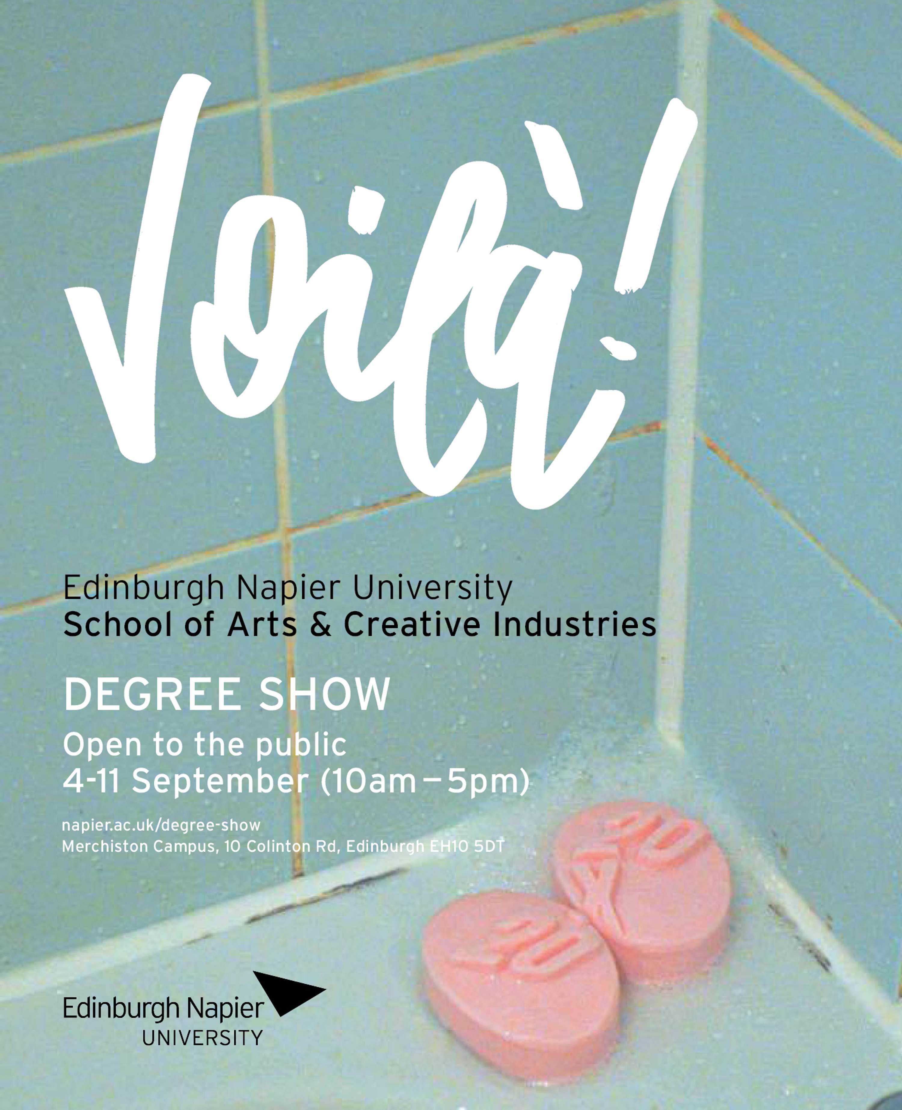 University Degree Show Branding by Marge Urquhart