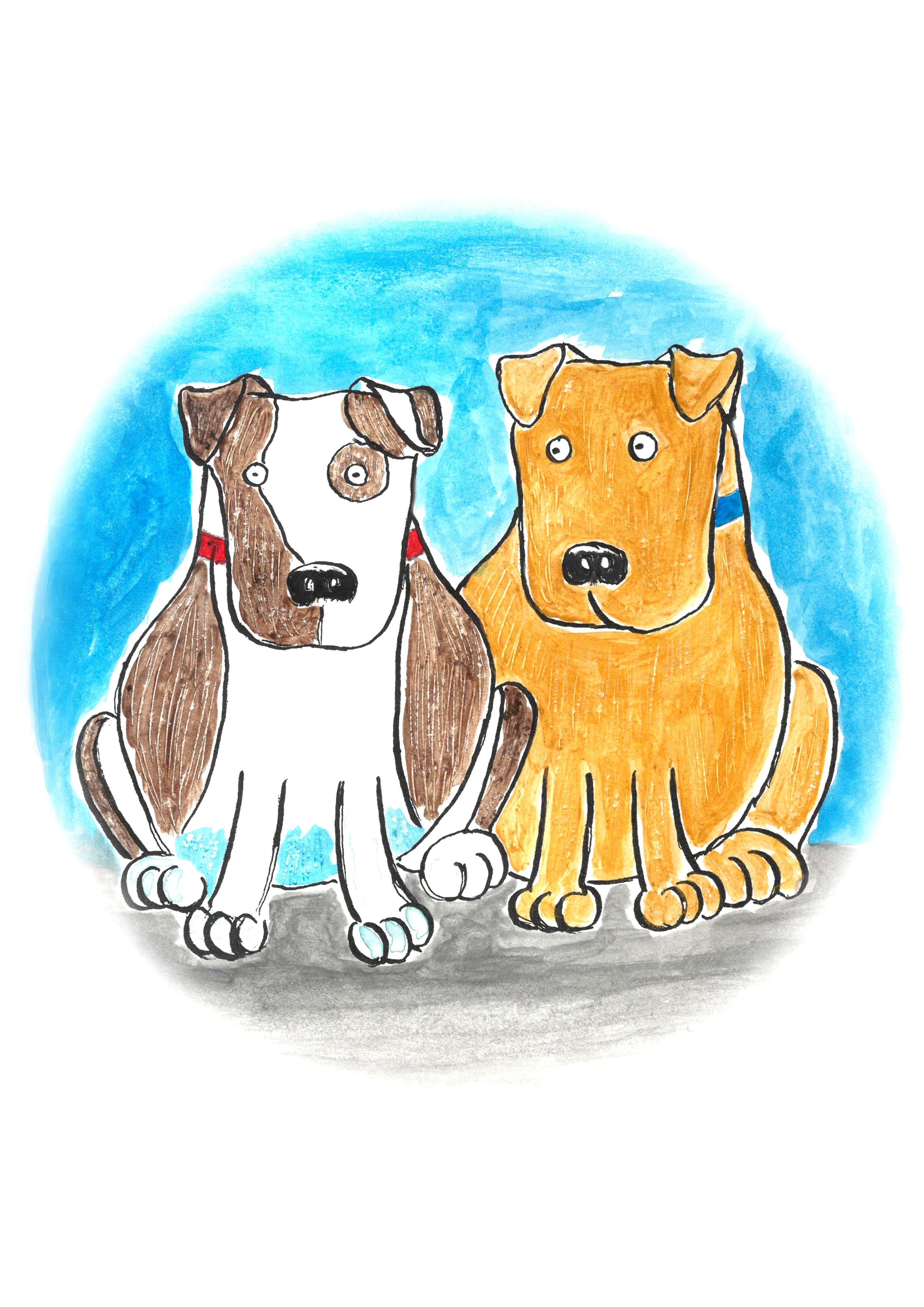 Say Hello To Bobblehead & Mooch by Sally Whitton